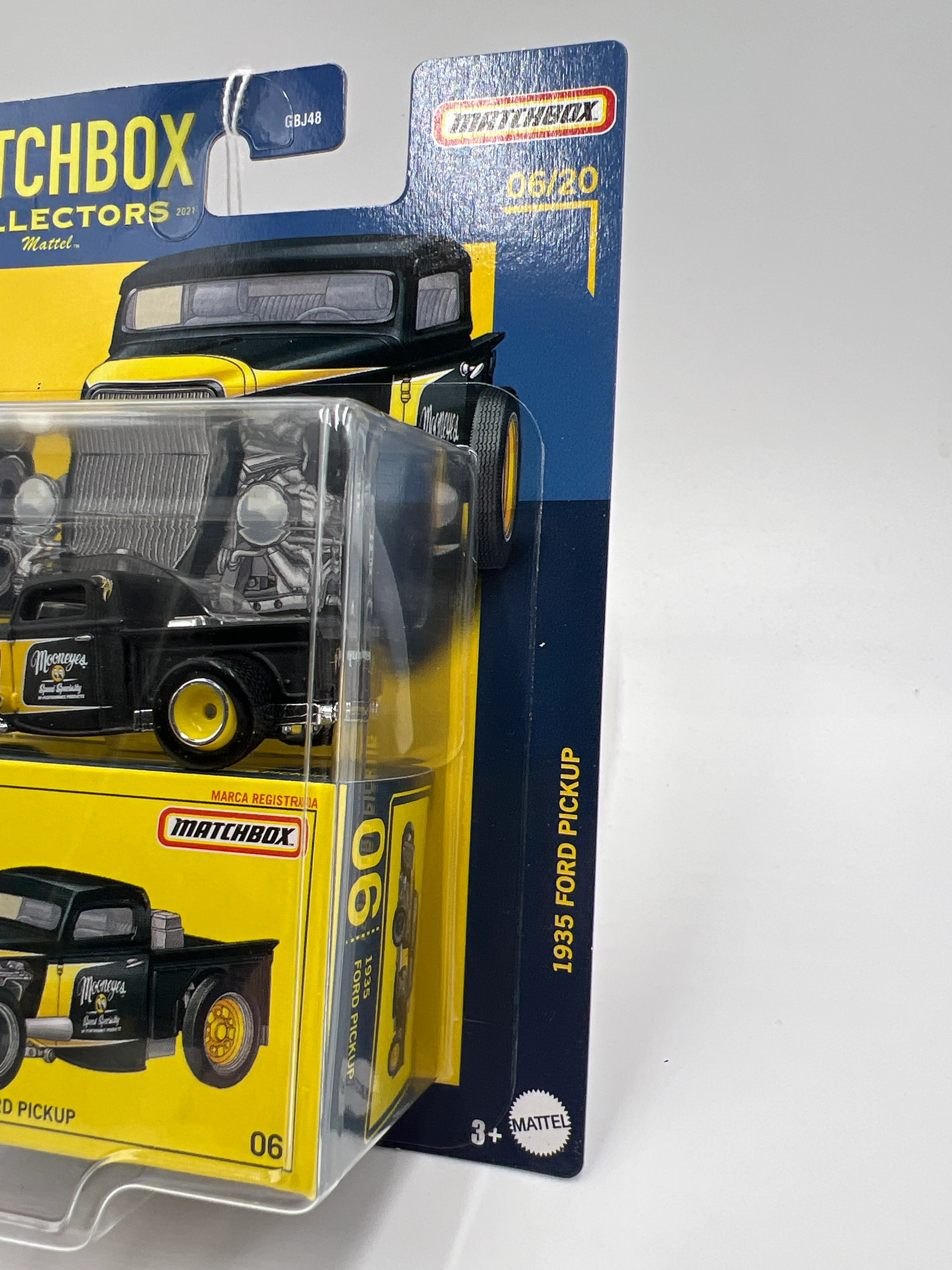 Matchbox Collectors #6 1935 Ford Pickup Black Mooneyes 169D - Image 4