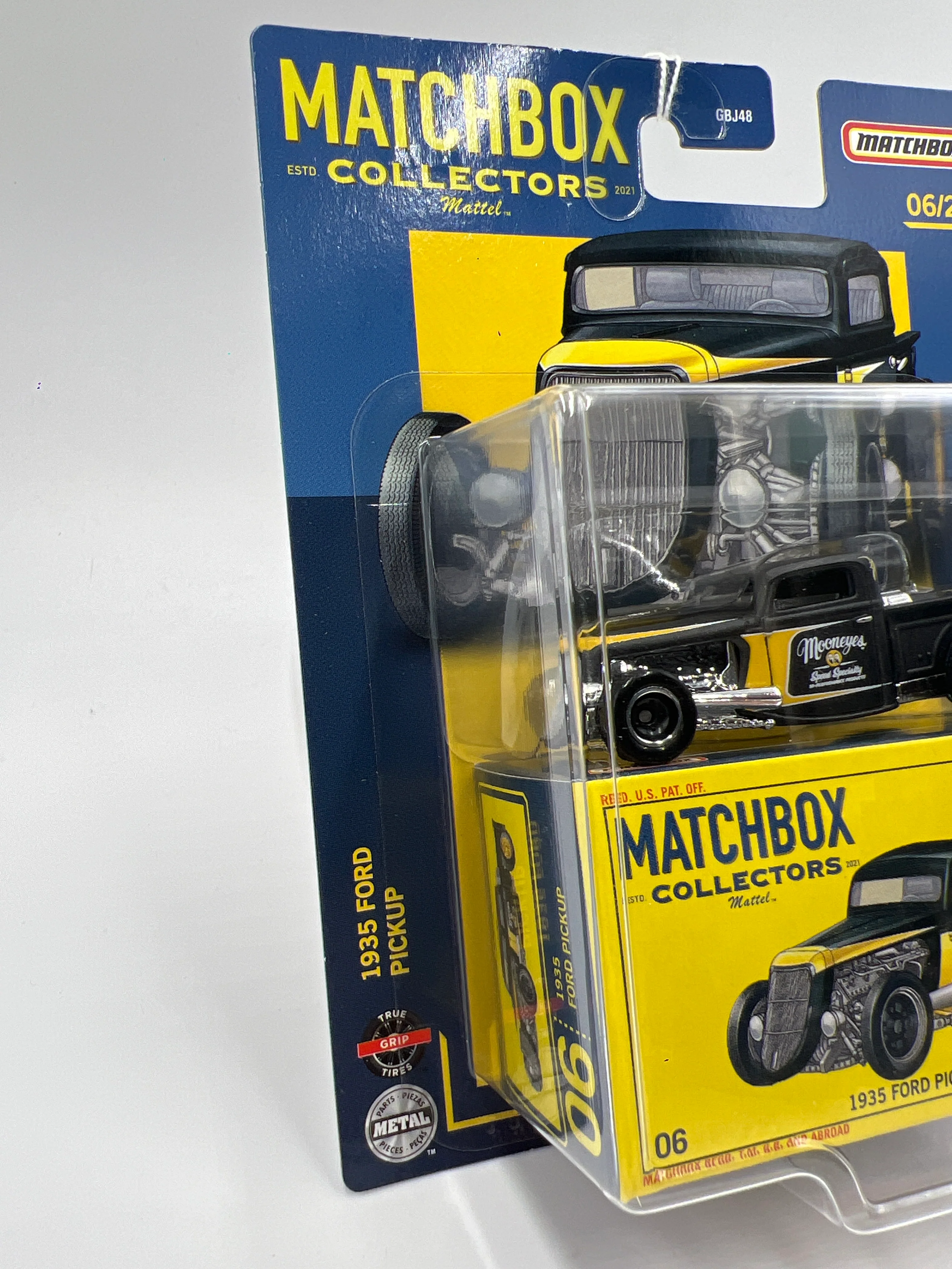 Matchbox Collectors #6 1935 Ford Pickup Black Mooneyes 169D - Image 5