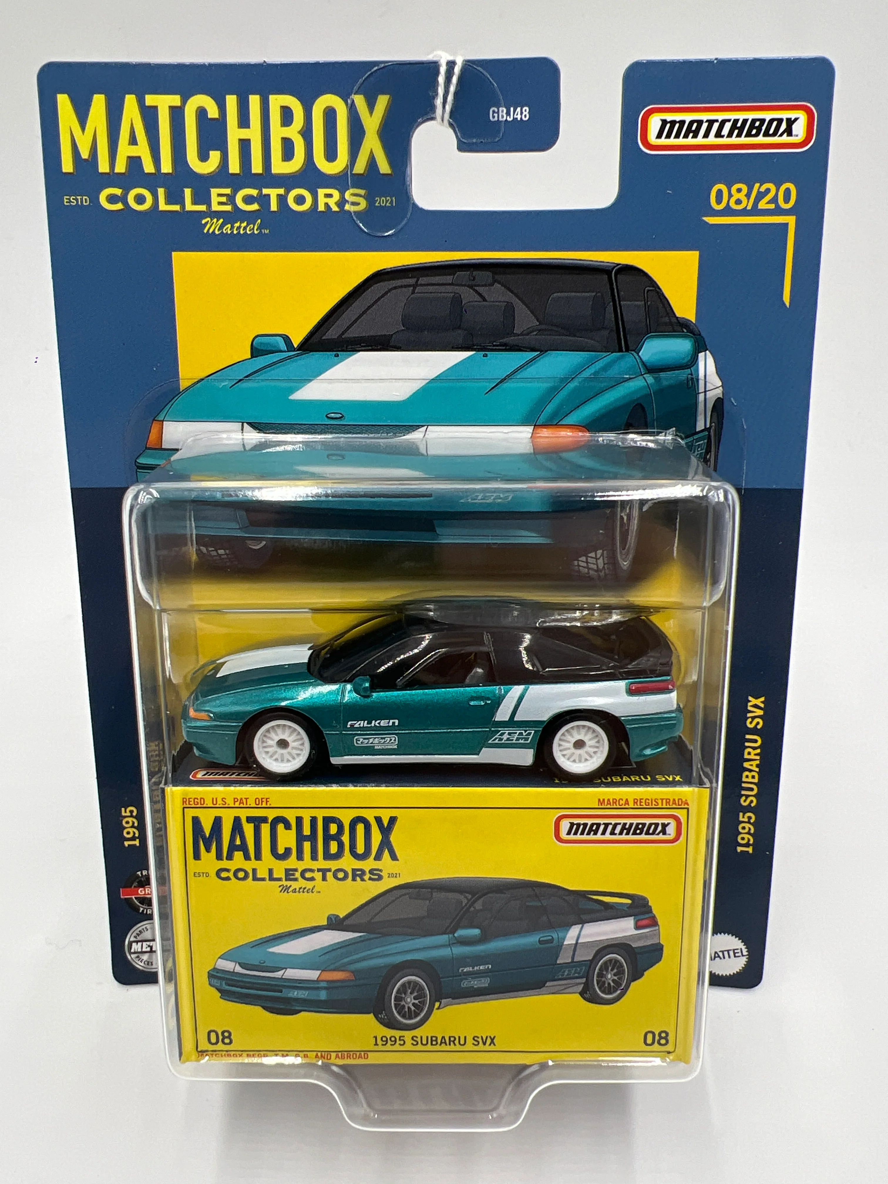 Matchbox Collectors #8 1995 Subaru SVX Teal 170i - Image 2