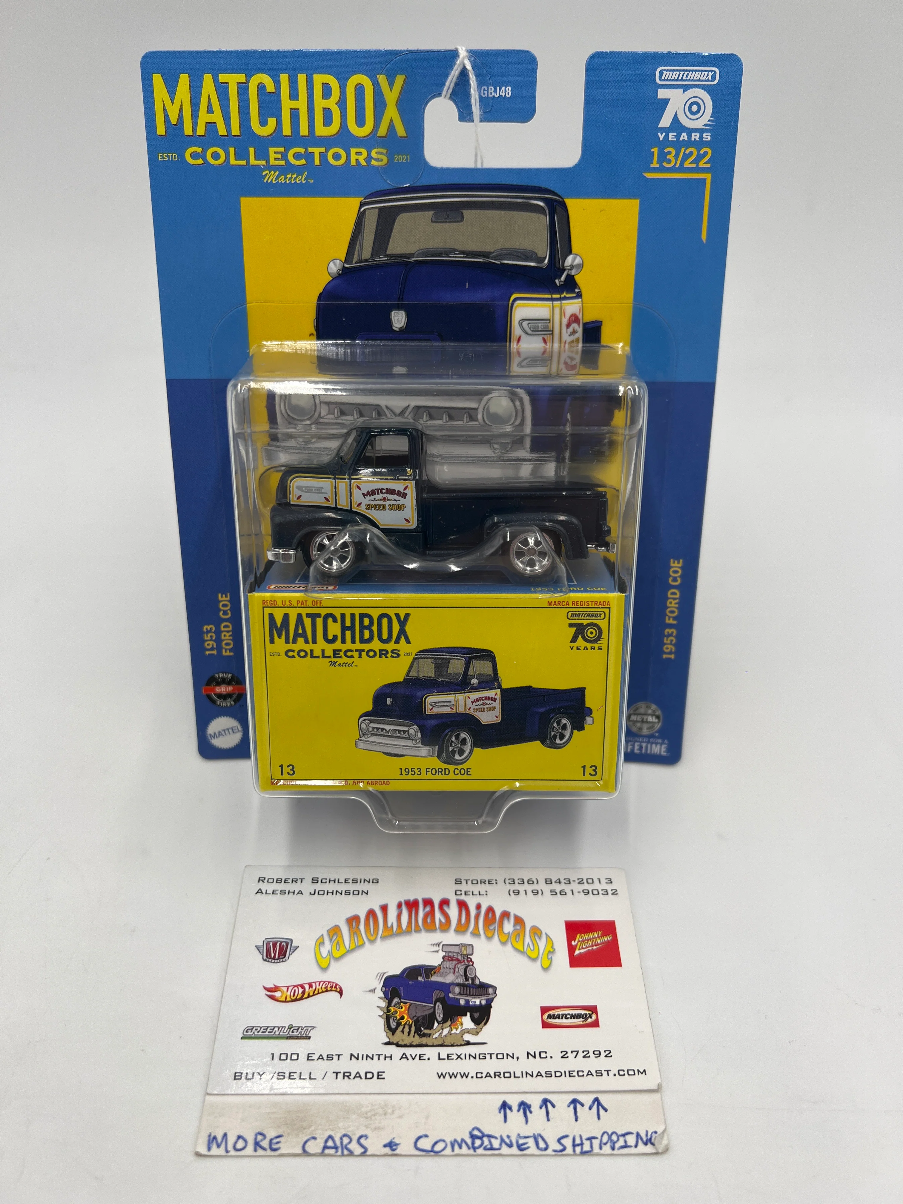 Matchbox Collectors #13 1953 Ford COE Dark Blue 169F
