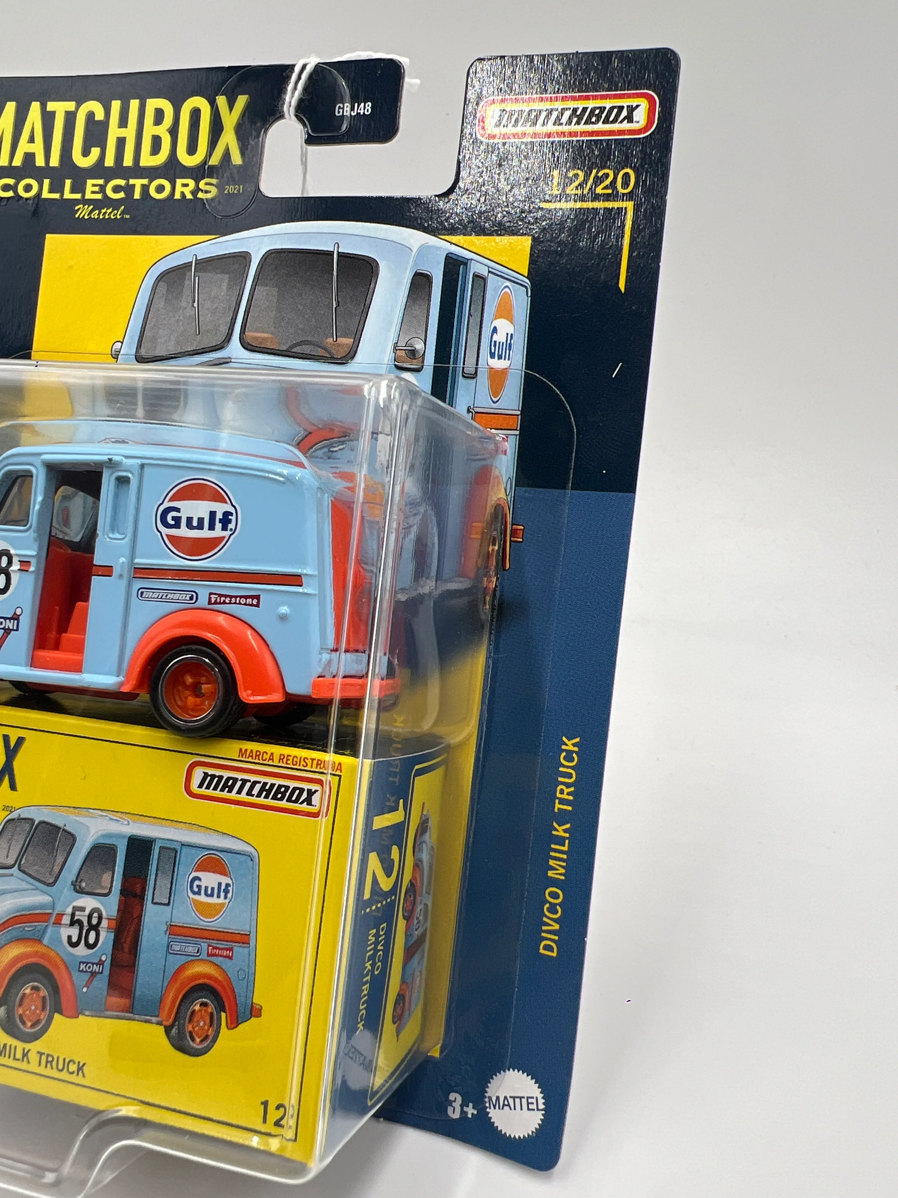 Matchbox Collectors #12 Divco Milk Truck Blue/Orange Gulf 169J - Image 4