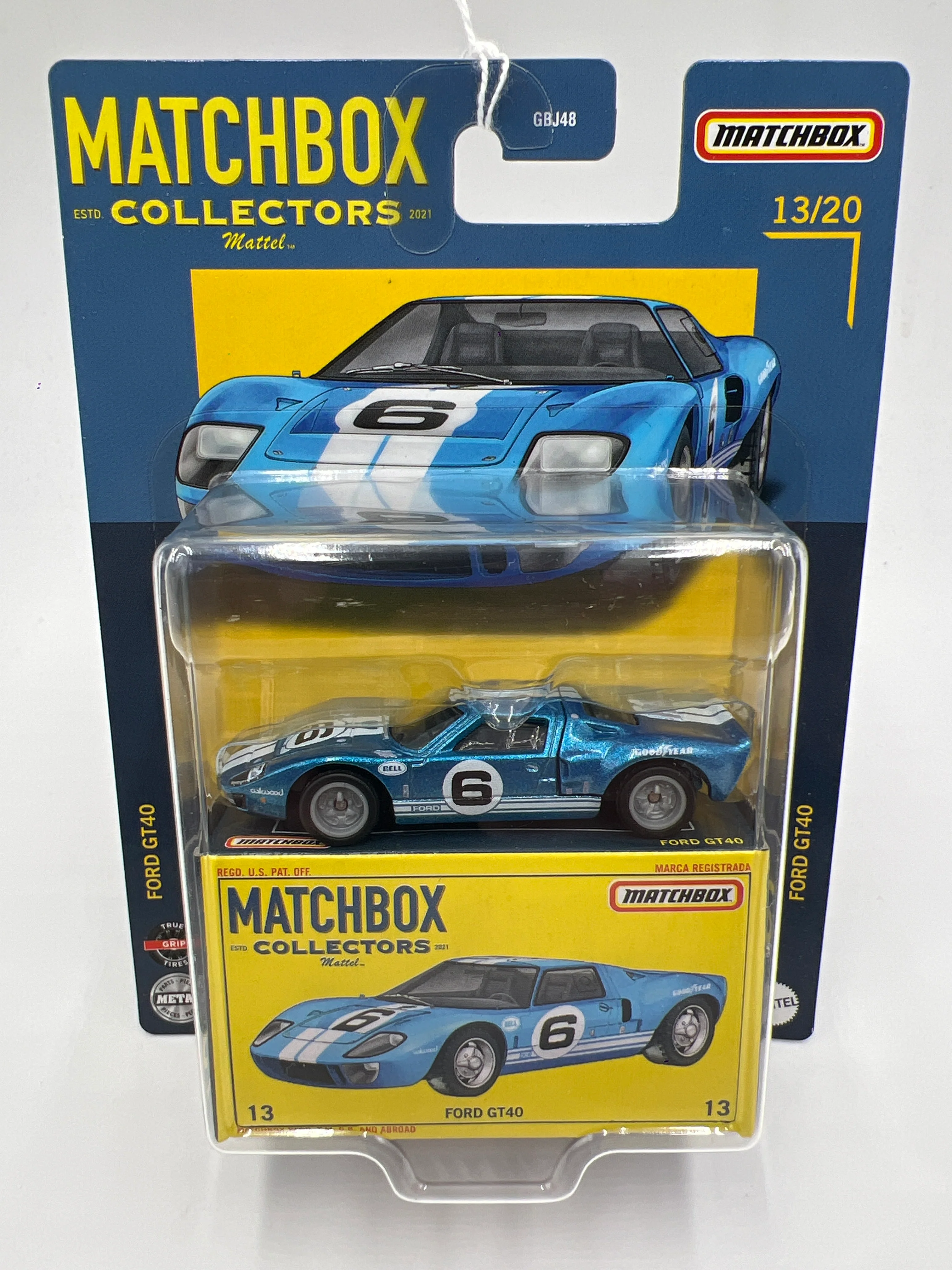 Matchbox Collectors #13 Ford GT40 Blue - Image 2