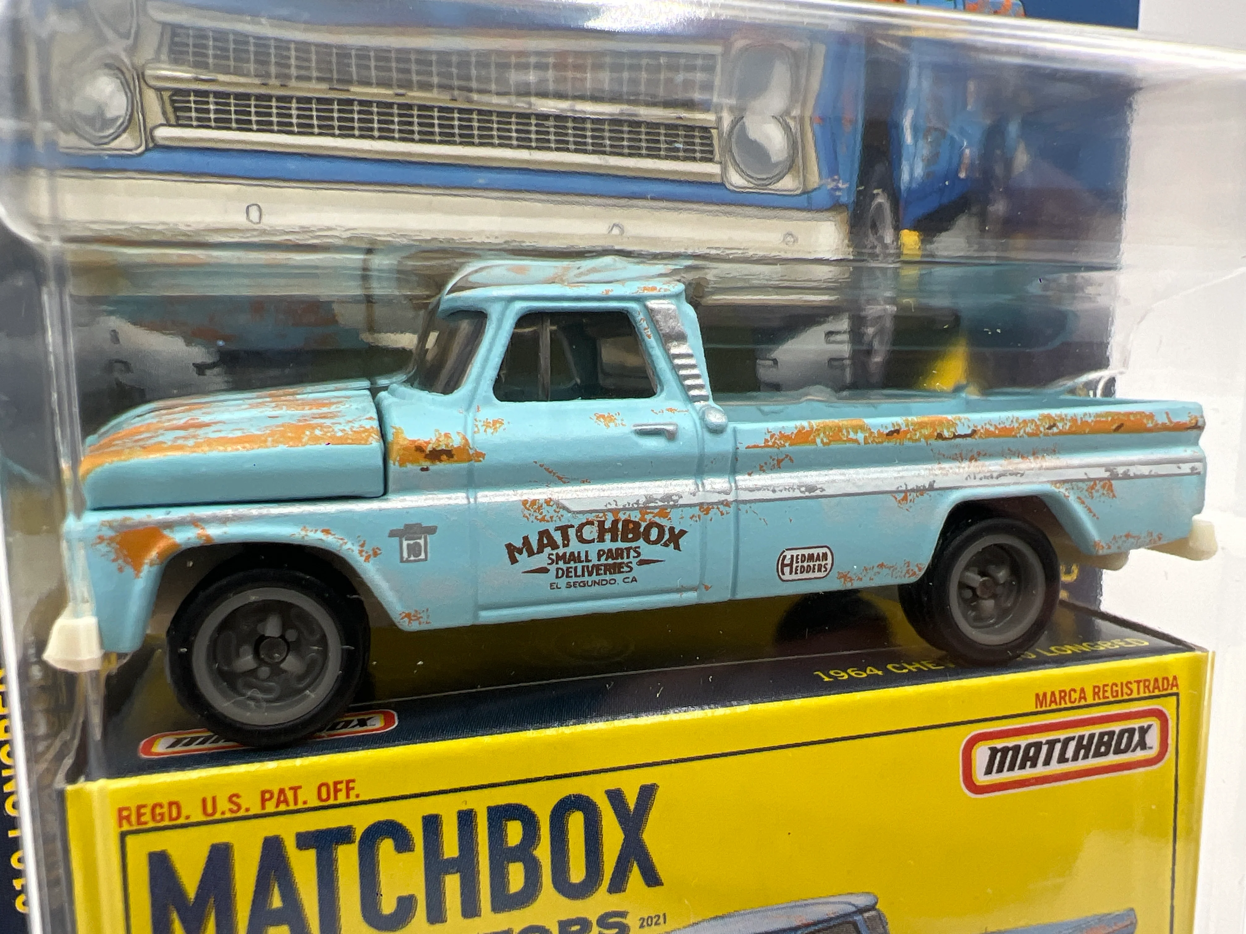 Matchbox Collectors #9 1964 Chevy C10 Longbed Light Blue 169L - Image 3