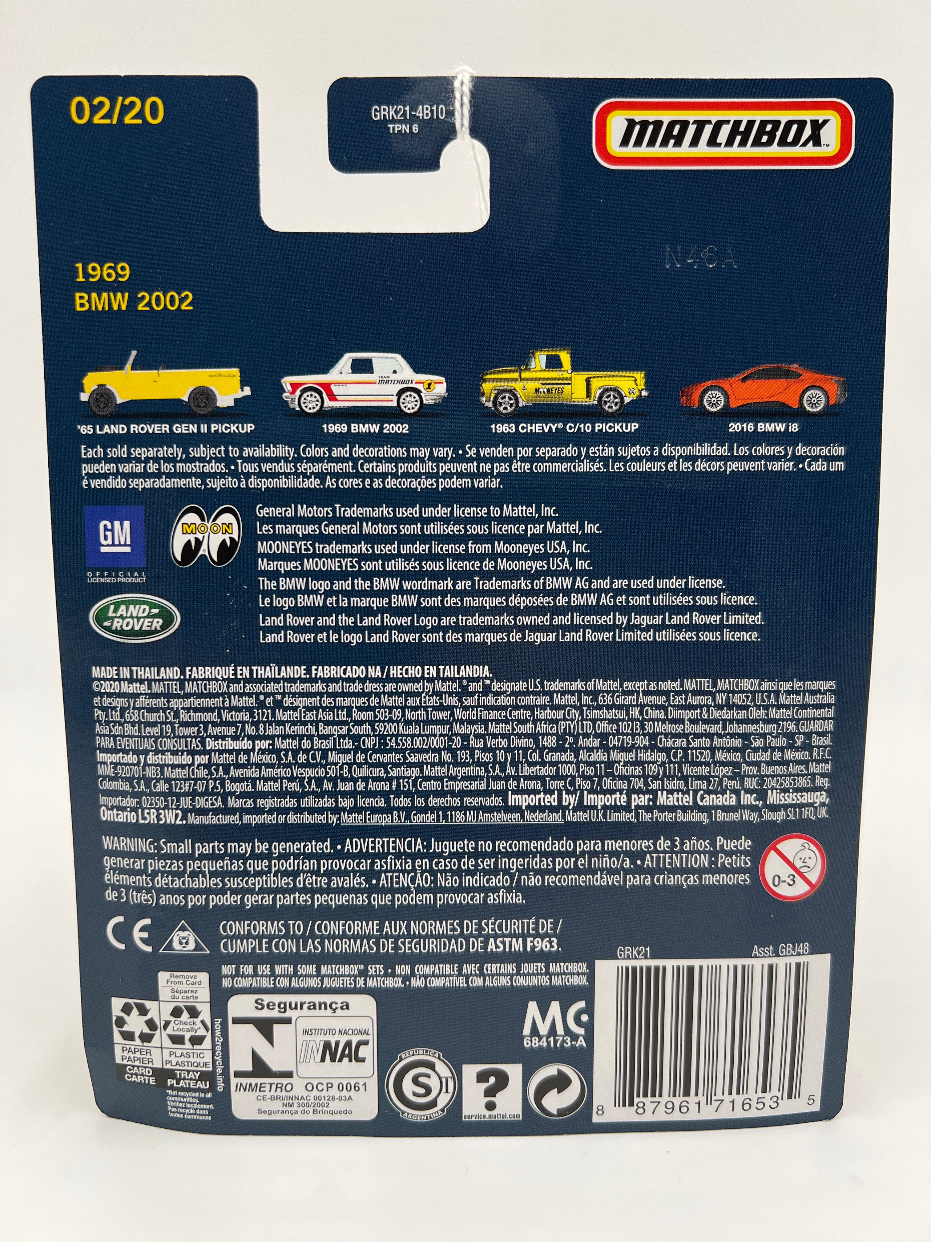 Matchbox Collectors #2 1969 BMW 2002 White - Image 6