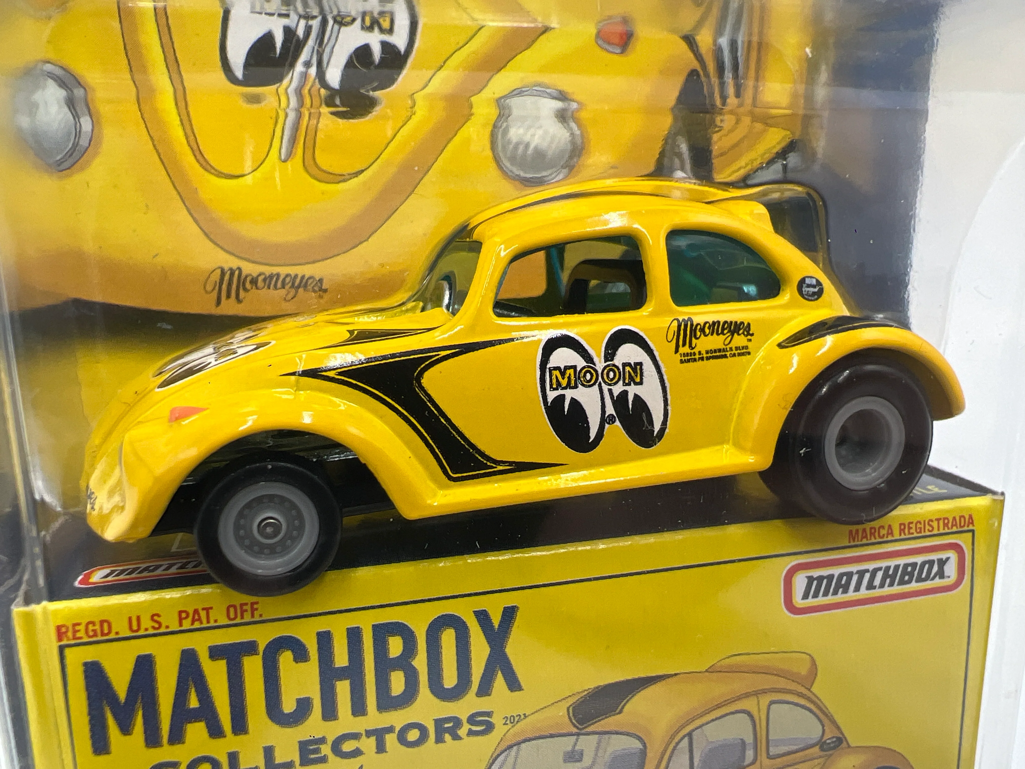 Matchbox Collectors #12 Drag Beetle Yellow Mooneyes 169M - Image 3