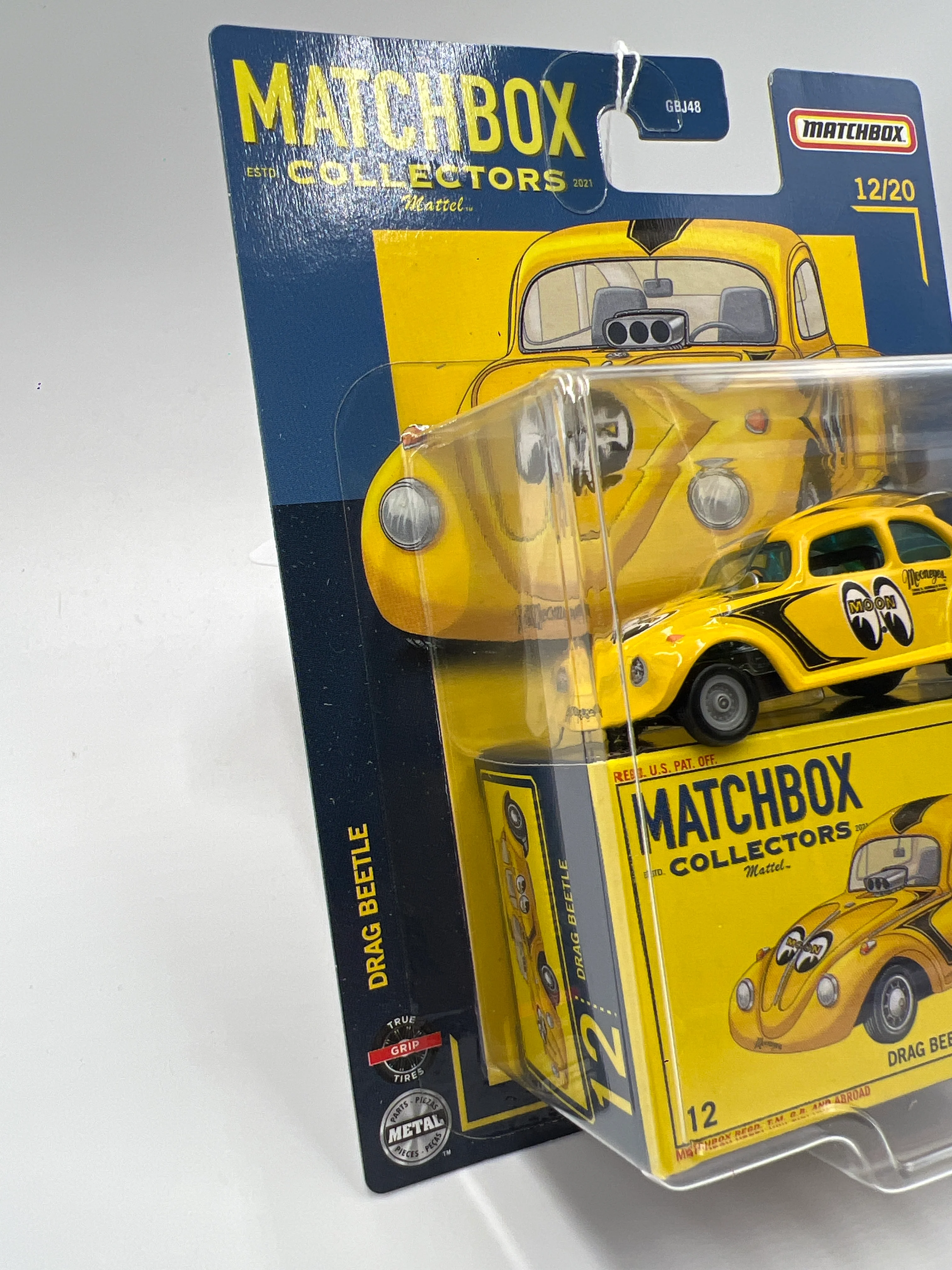 Matchbox Collectors #12 Drag Beetle Yellow Mooneyes 169M - Image 5