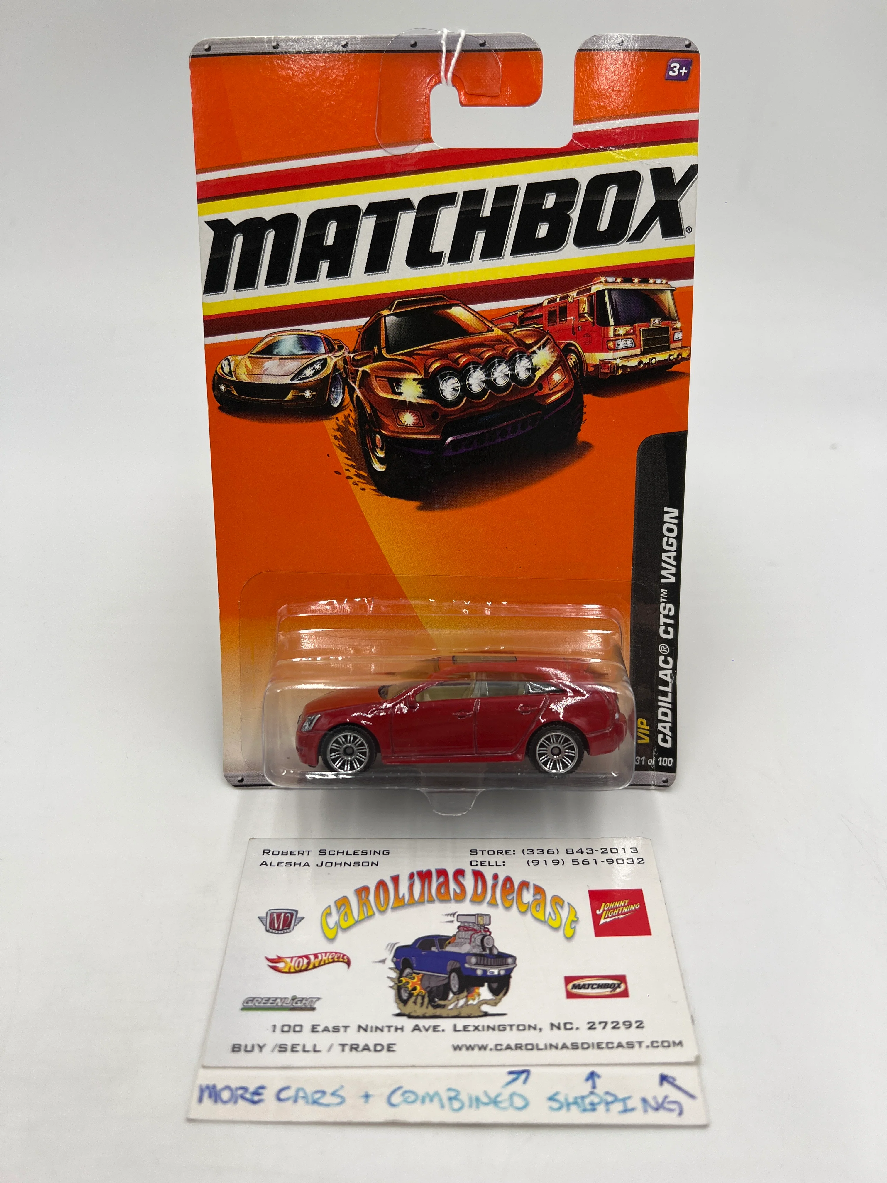 Matchbox VIP #31 Cadillac CTS Wagon Red 216J