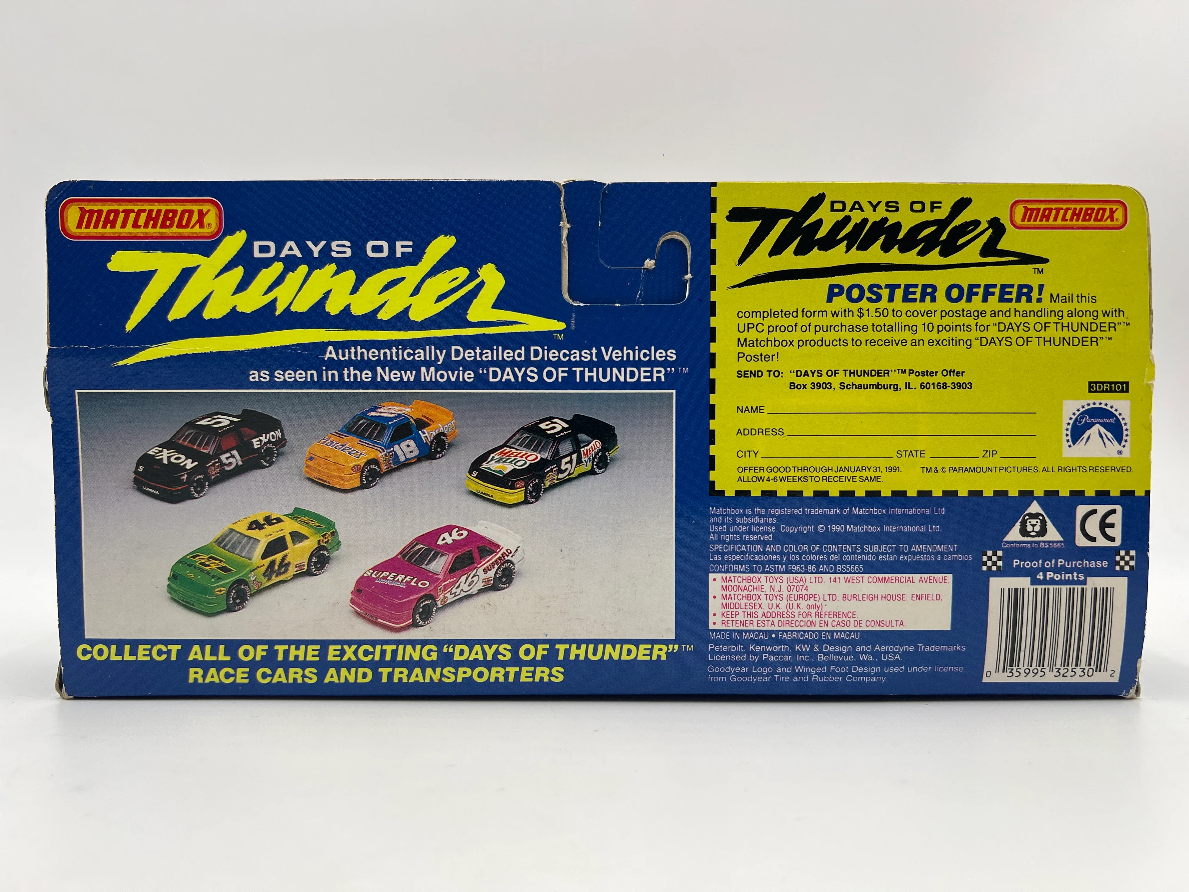 Matchbox Days Of Thunder Team Race-Car Transporter & Race Car Hardees Lot Of 2 - Image 6