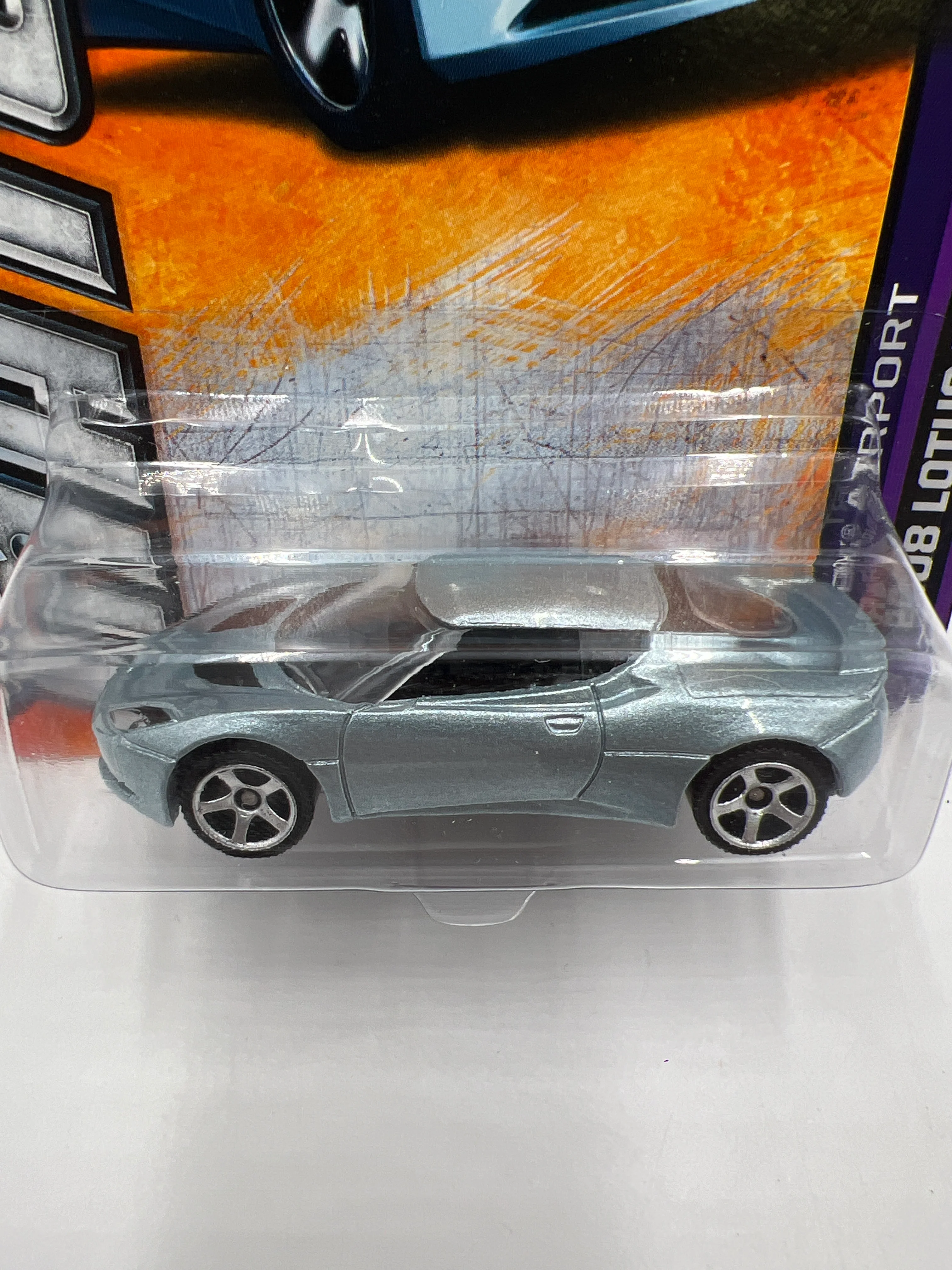 Matchbox 2012 MBX Airport 2008 Lotus Evora Silver/Blue #9 - Image 3