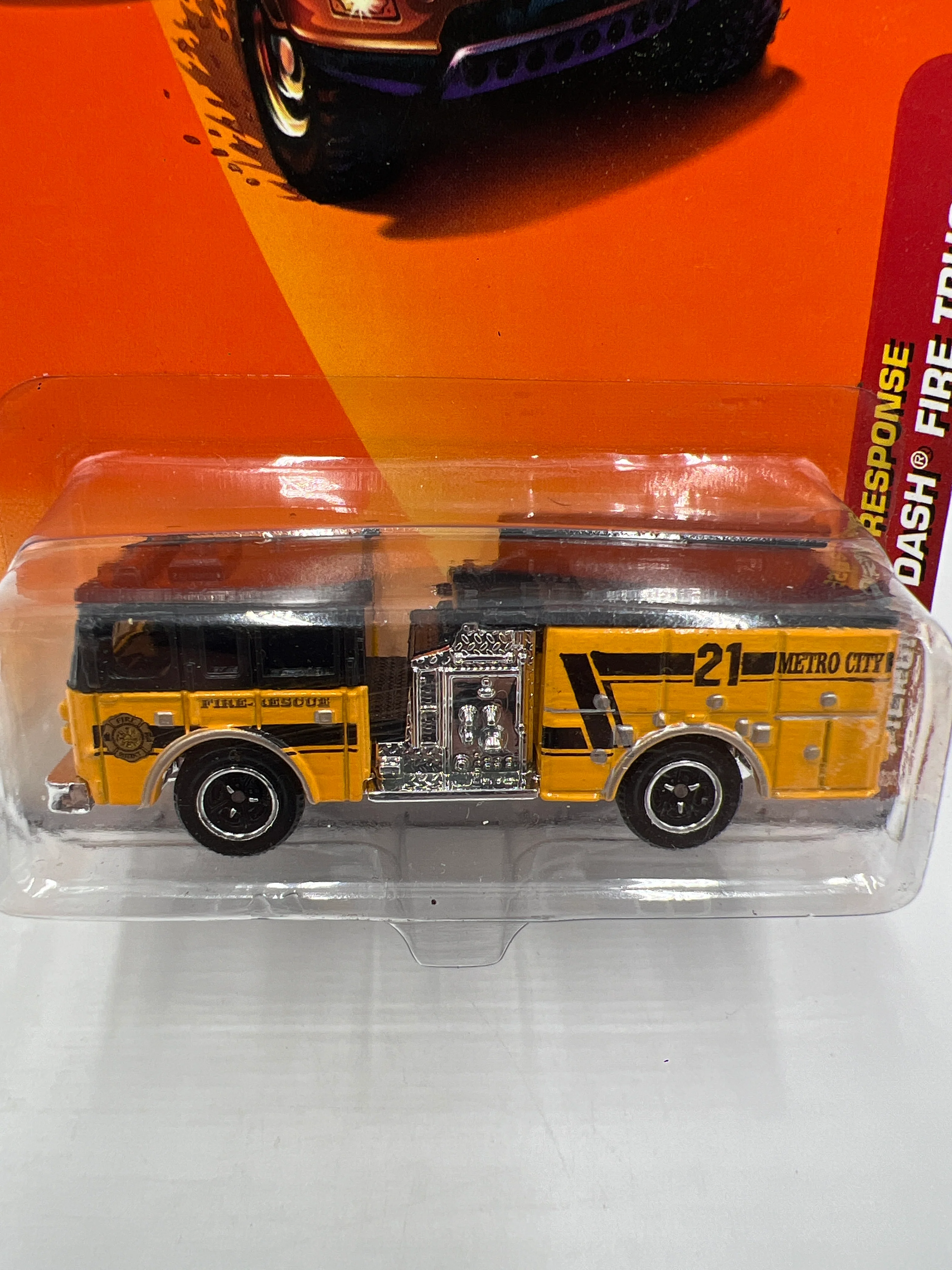 Matchbox Emergency Response #56 Pierce Dash Fire Truck Yellow 206B - Image 2