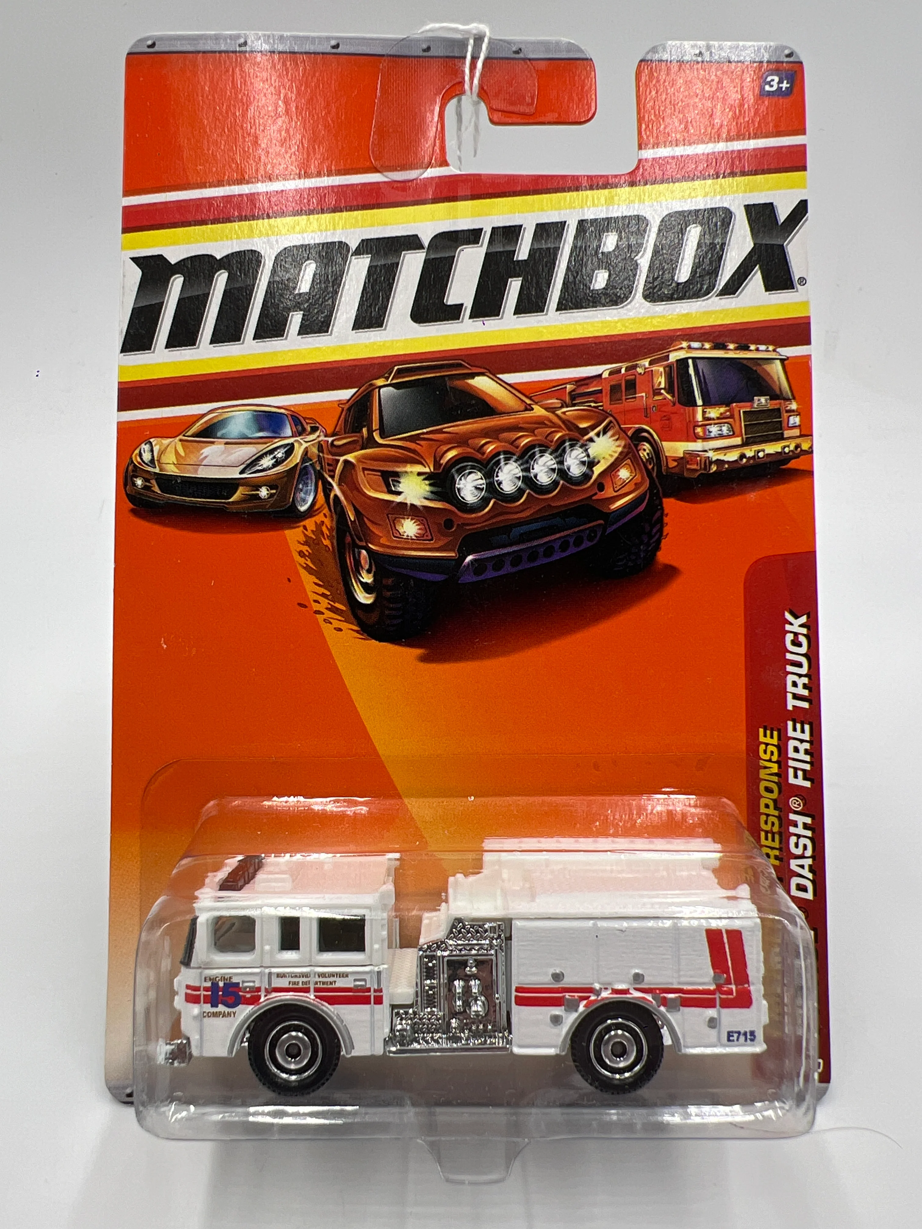 Matchbox Emergency Response #56 Pierce Dash Fire Truck White 216J - Image 2