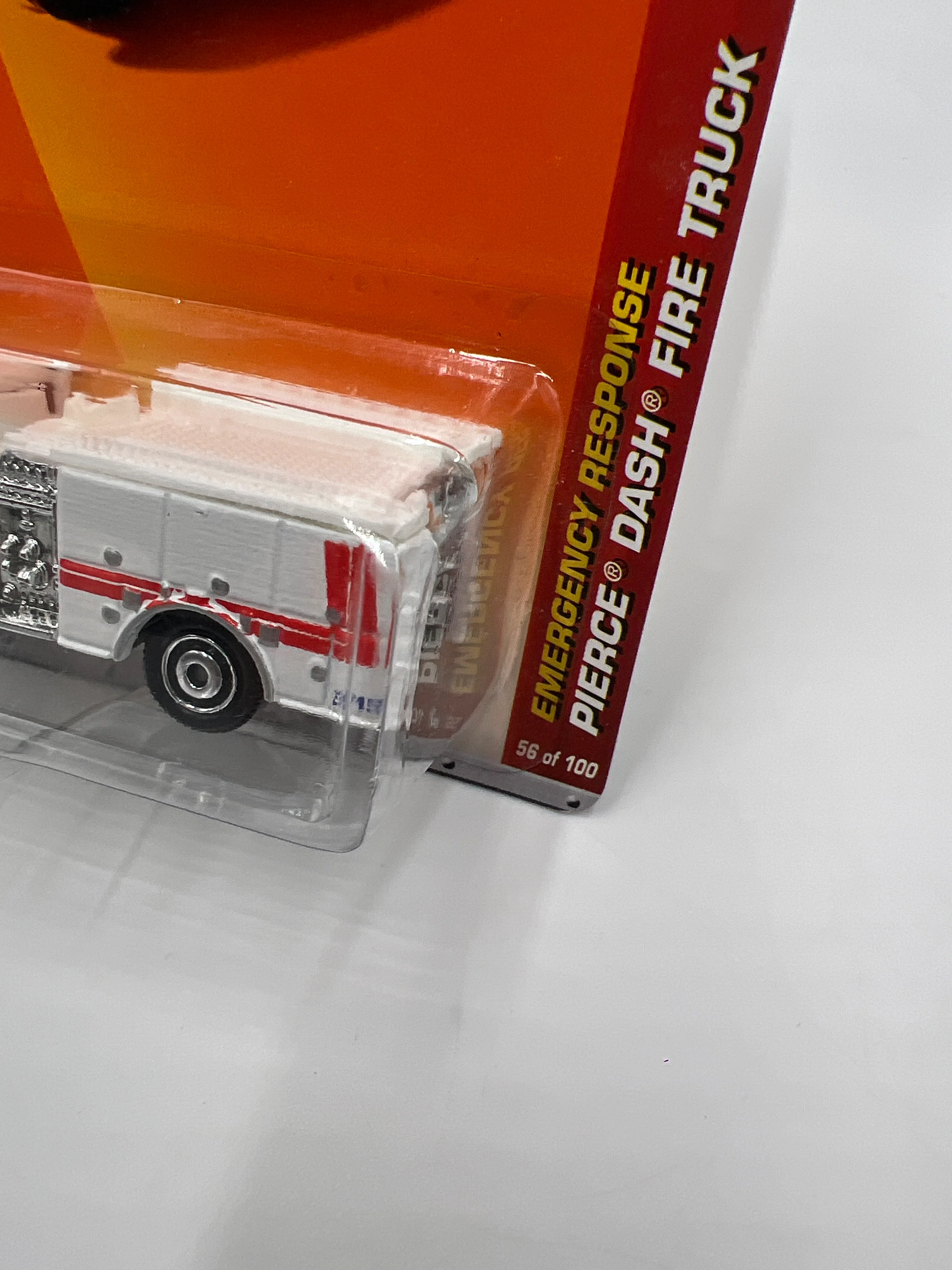 Matchbox Emergency Response #56 Pierce Dash Fire Truck White 216J - Image 4