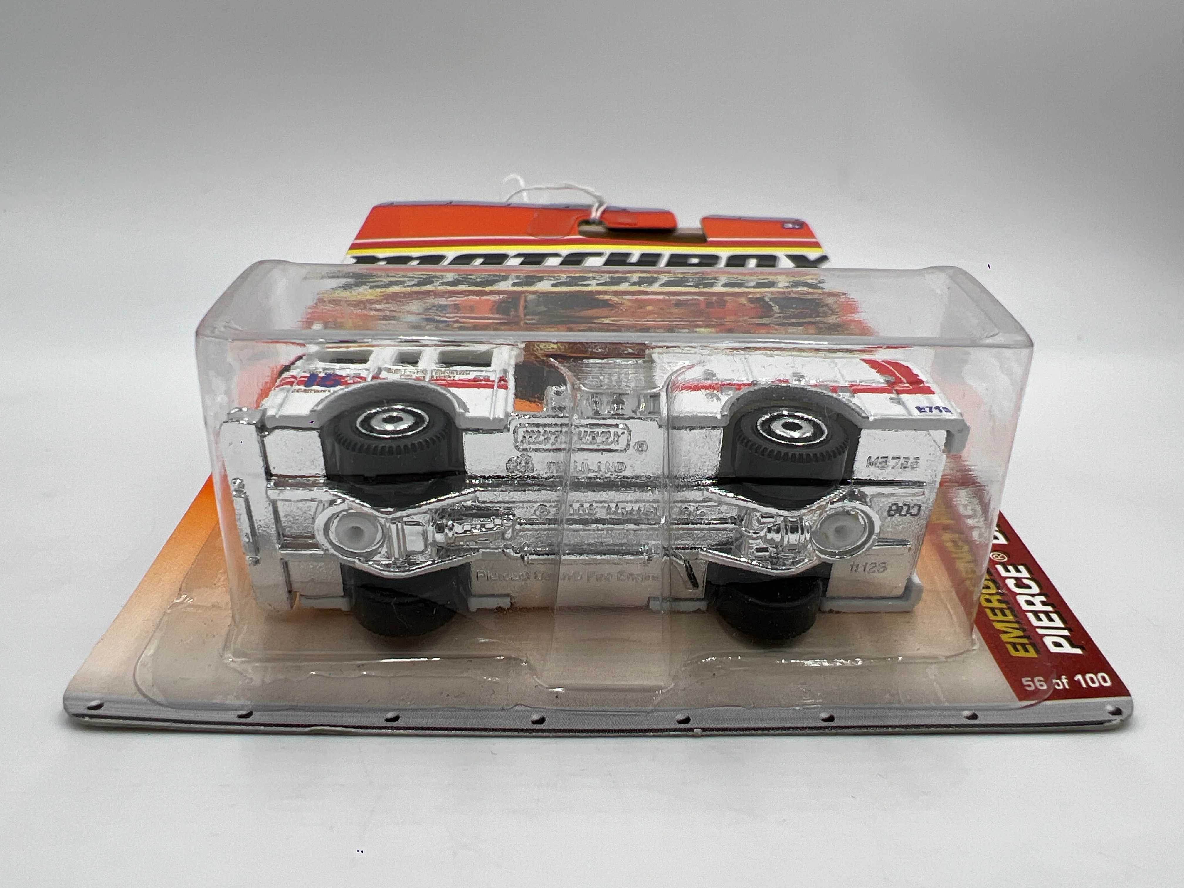 Matchbox Emergency Response #56 Pierce Dash Fire Truck White 216J - Image 6