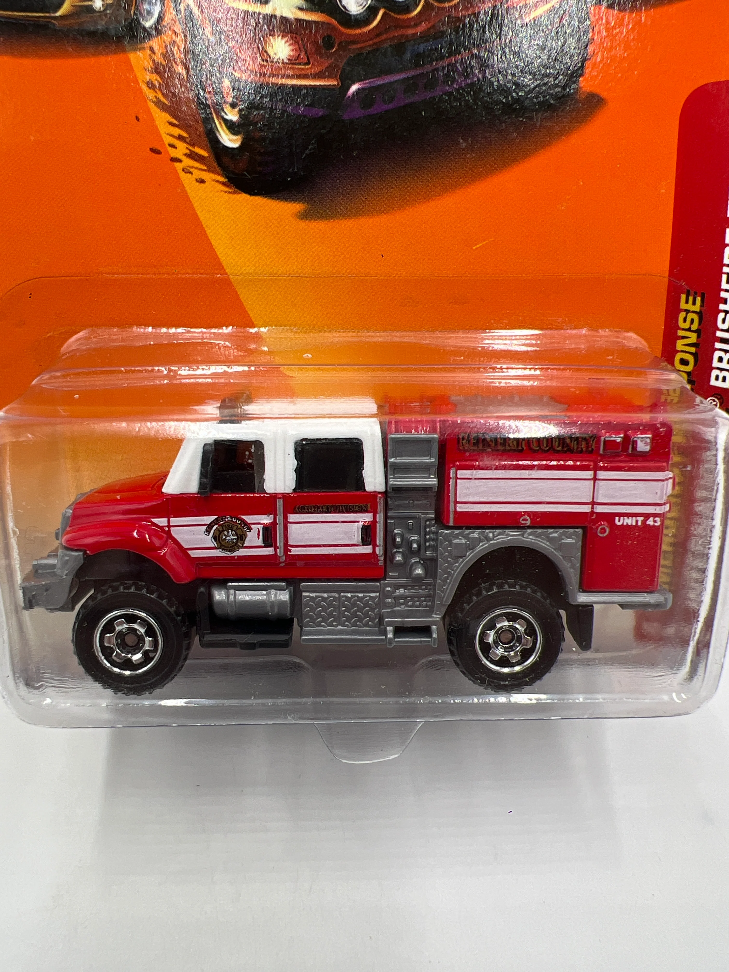 Matchbox Emergency Response #52 International Brushfire Truck Red 216J - Image 3