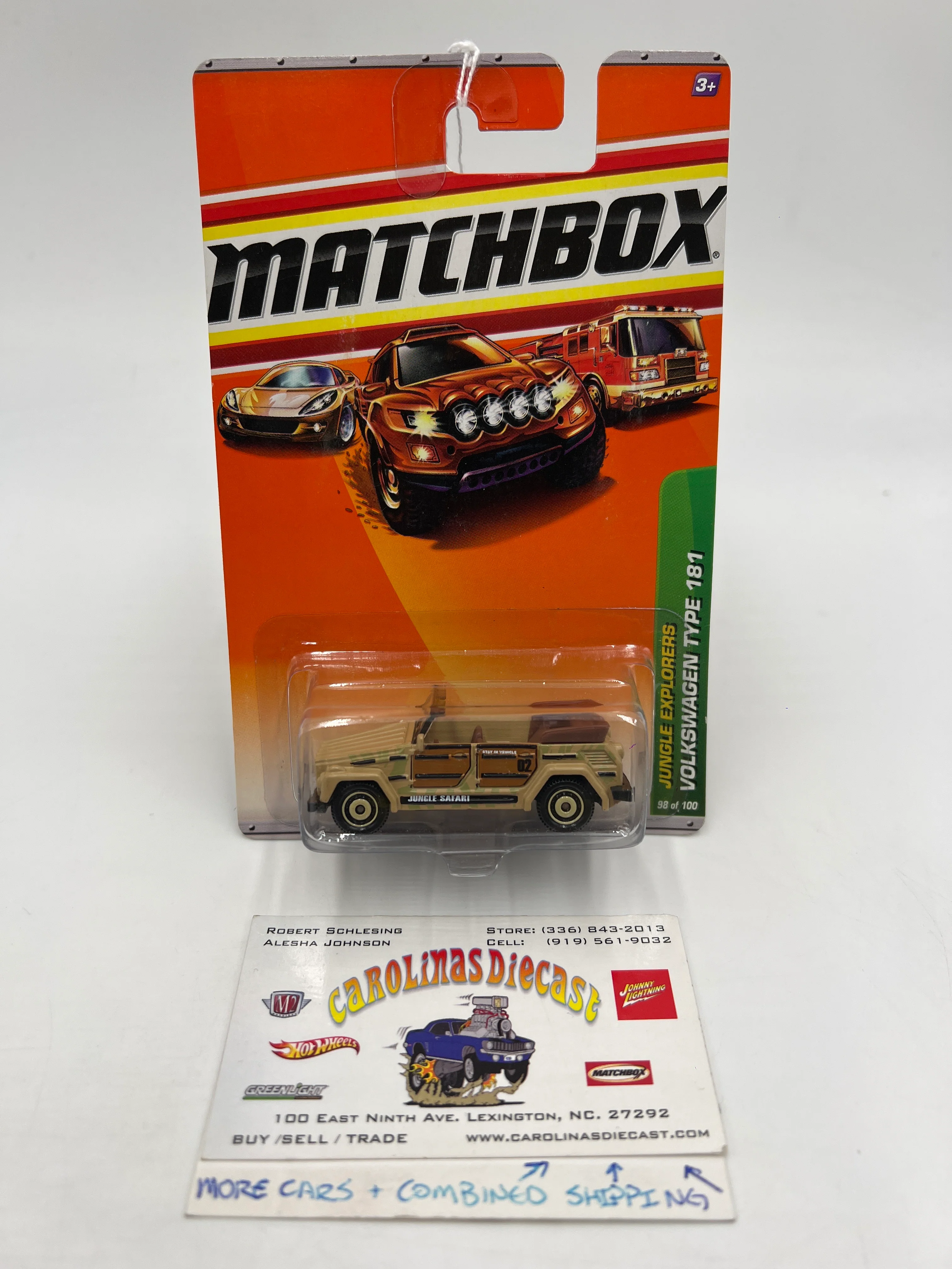 Matchbox Jungle Explorers #98 Volkswagen Type 181 210F