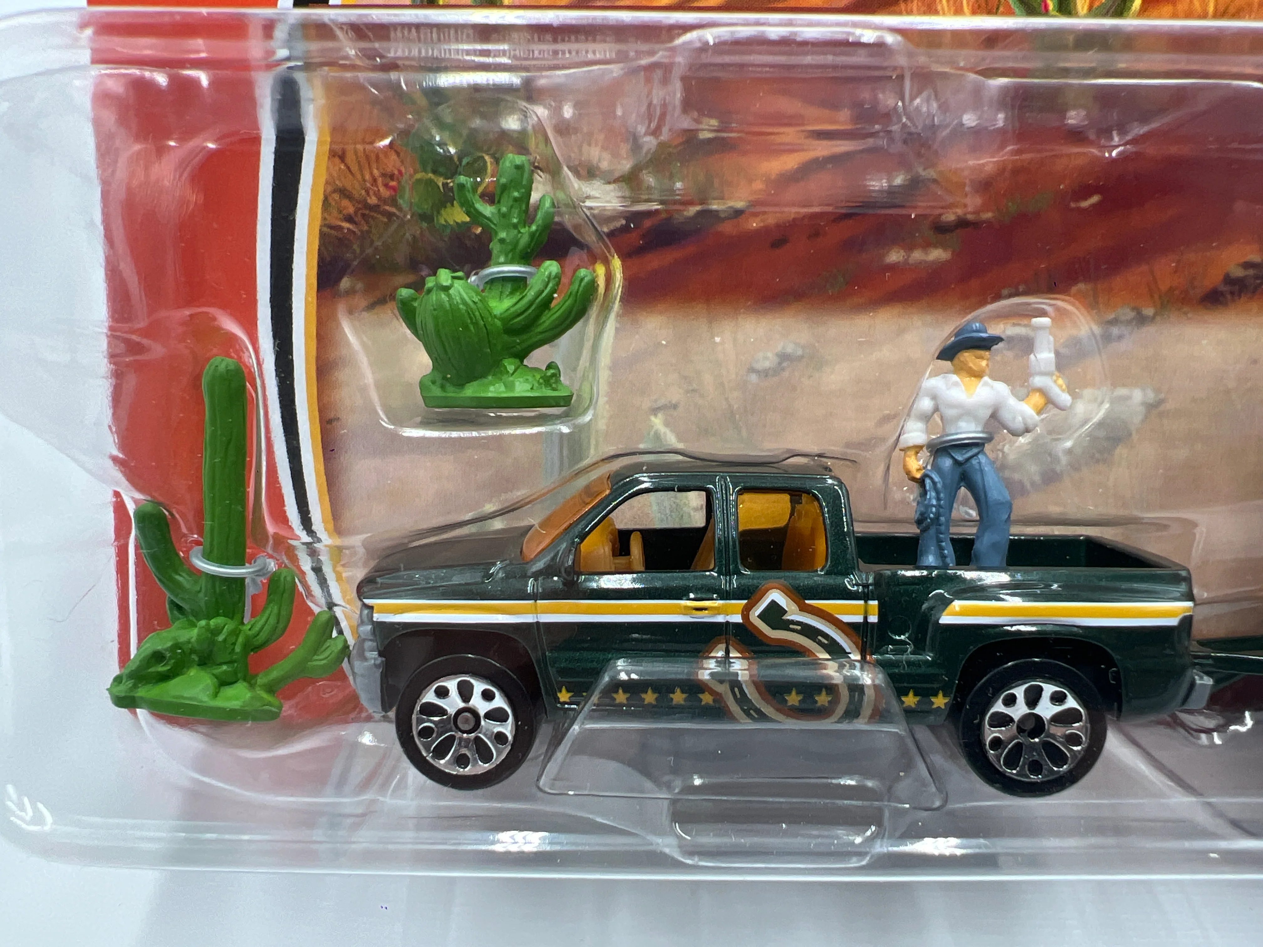 Matchbox Hitch N Haul Cowboy Trail Chevy Silverado & Horse Box - Image 3