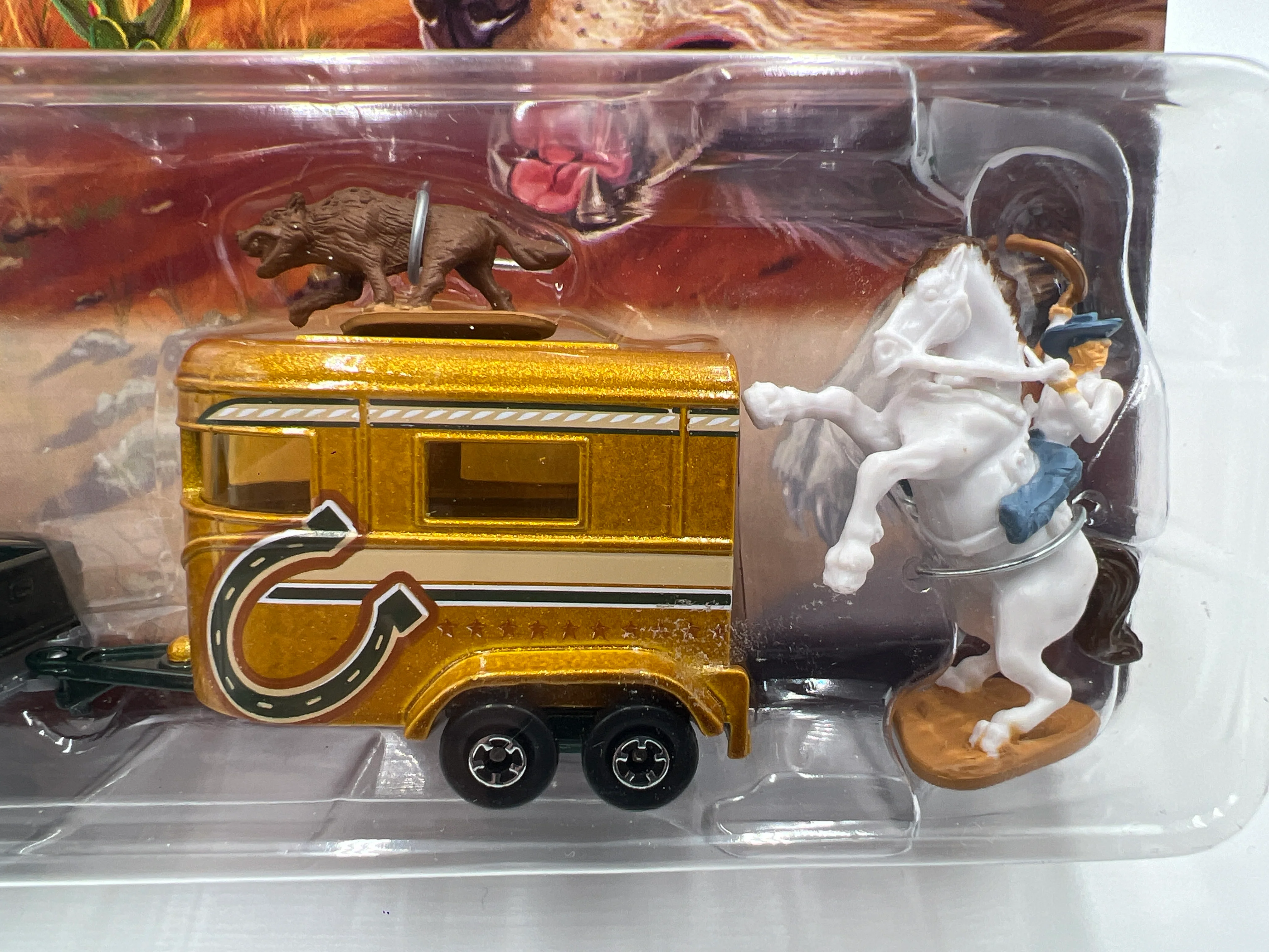 Matchbox Hitch N Haul Cowboy Trail Chevy Silverado & Horse Box - Image 4