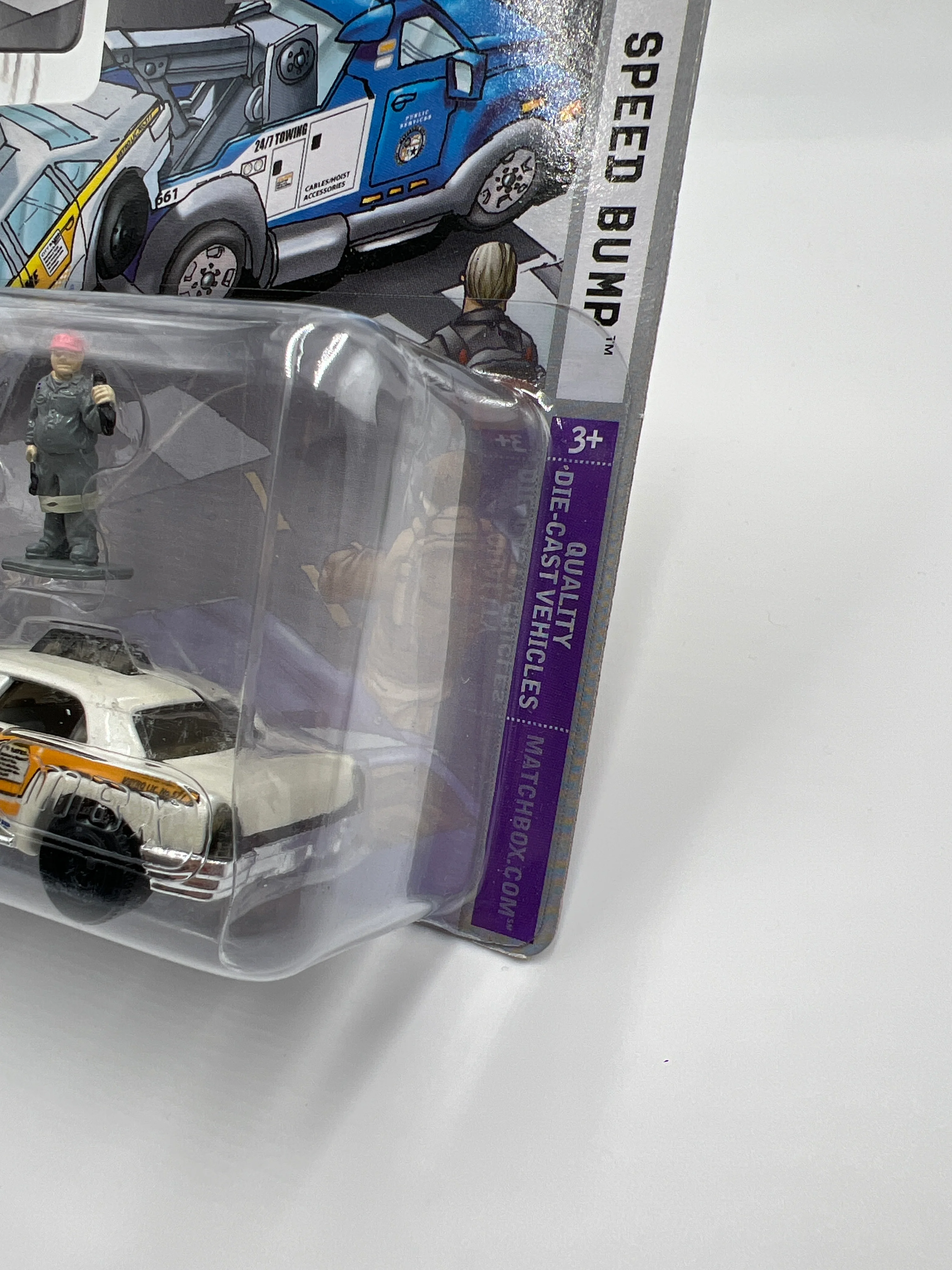 Matchbox Hitch N Haul Speed Bump Tow Truck & Taxi Cab - Image 5