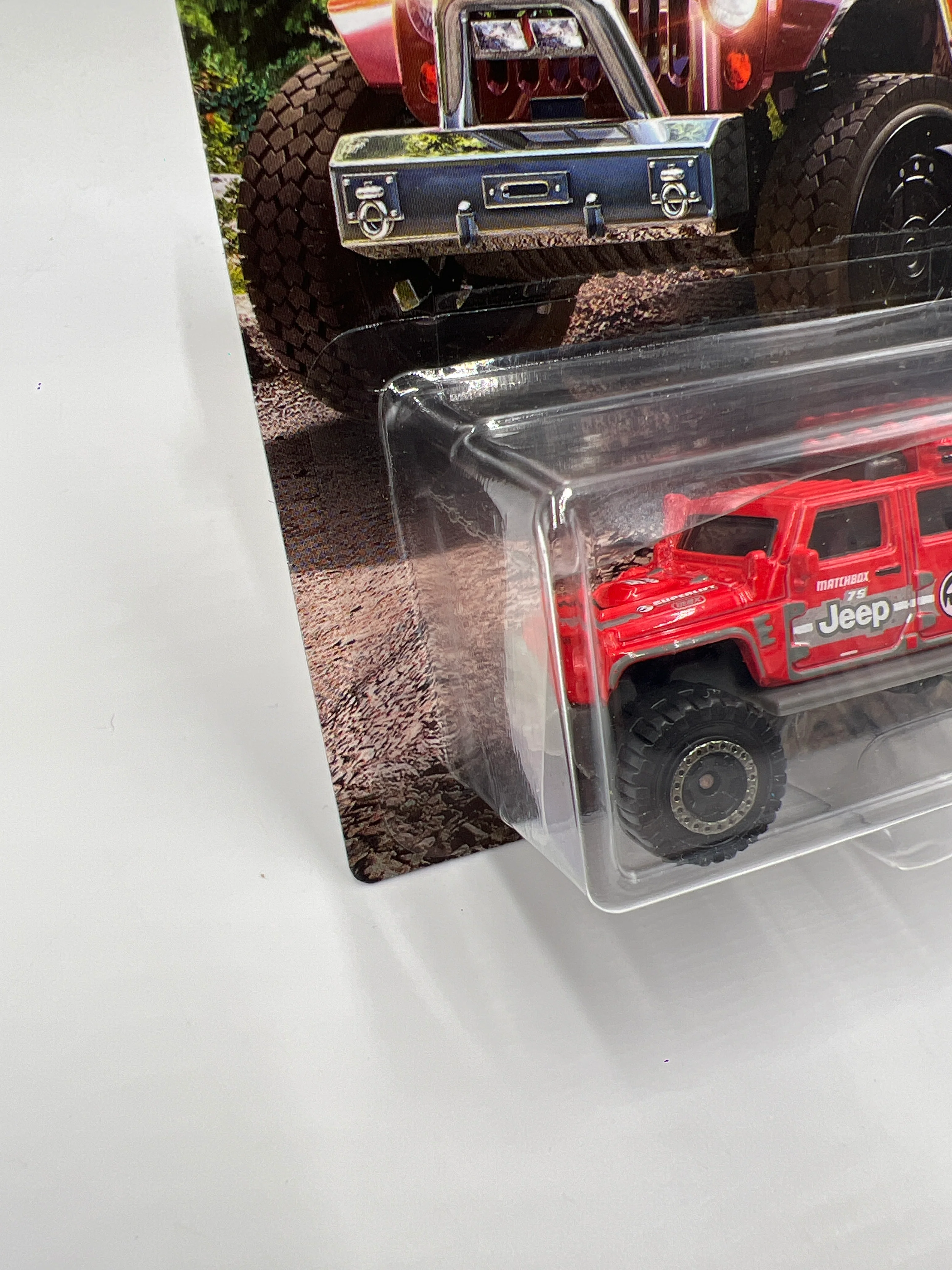 Matchbox Jeep Anniversary Edition Series Jeep Wrangler Superlift Red 157D - Image 5