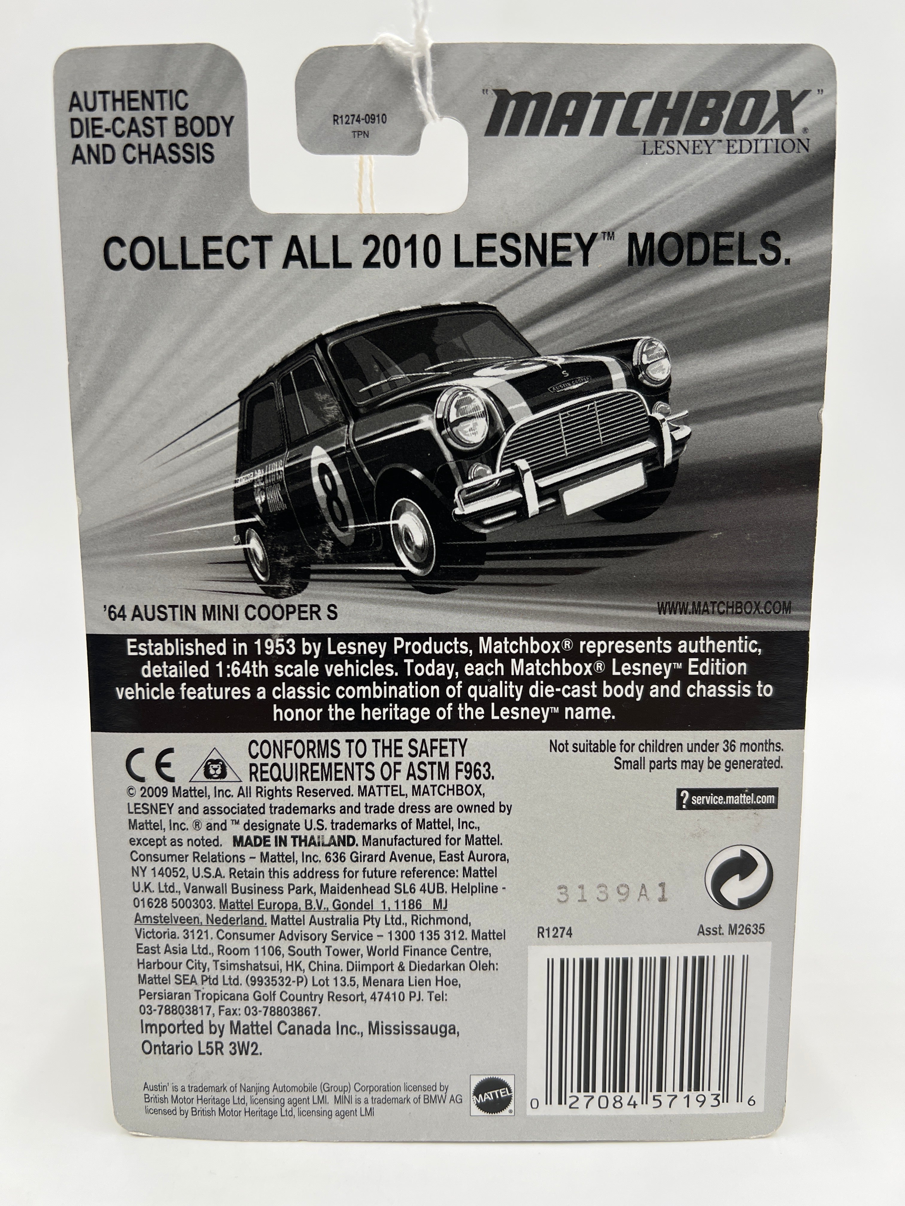 Matchbox Lesley Edition 64 Austin Mini Cooper S Black - Image 6