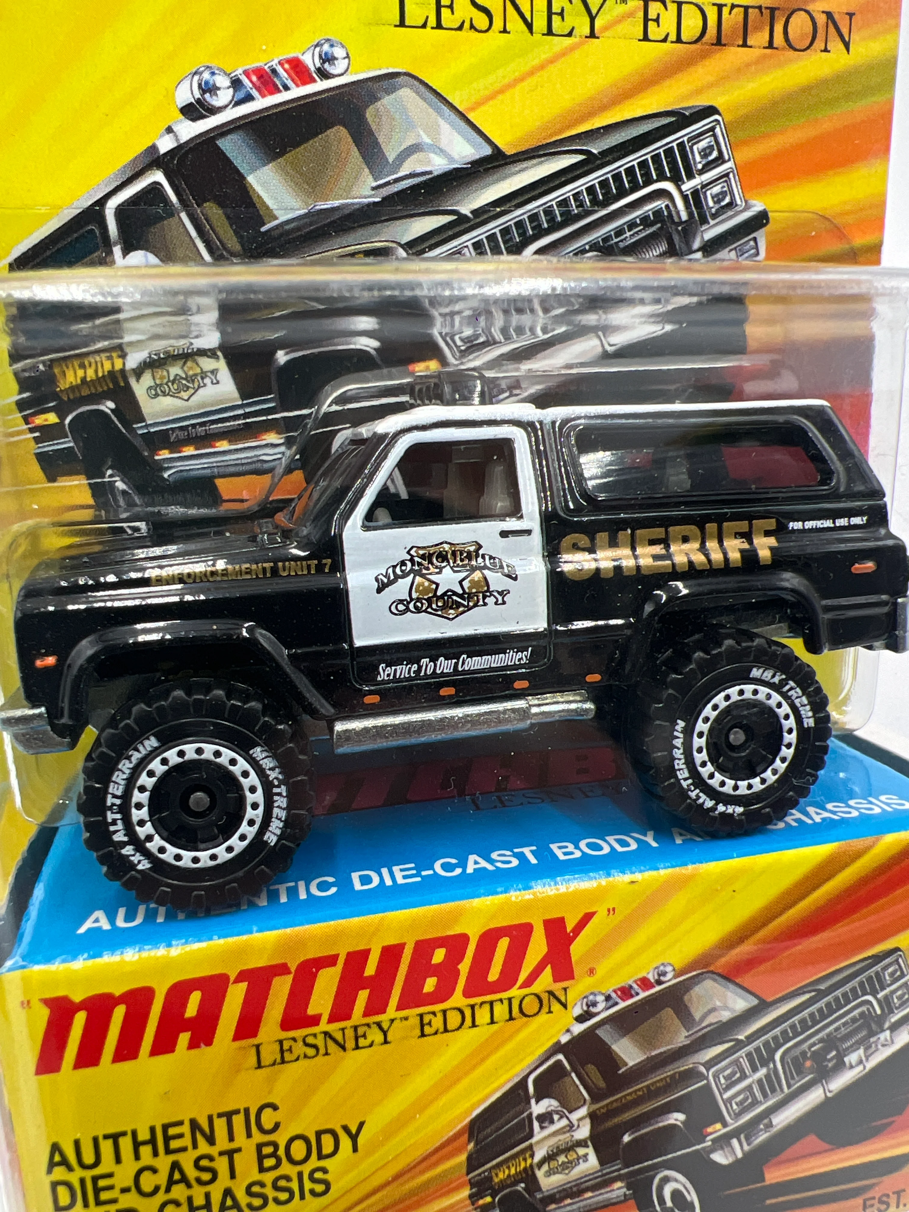 Matchbox Lesley Edition 89 Chevy Blazer Sheriff - Image 3