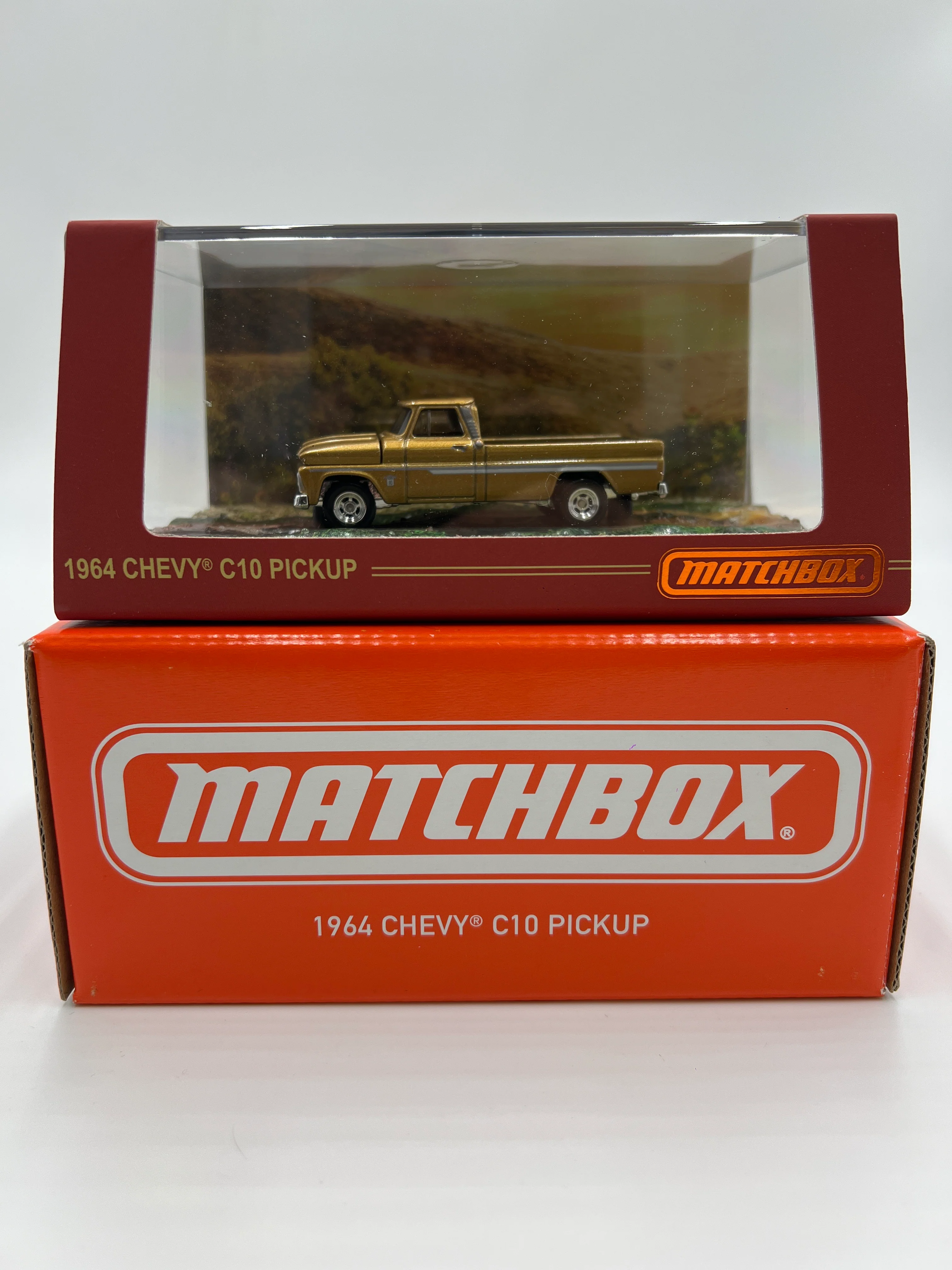 Matchbox Mattel Creations 1964 Chevy C10 Pickup Gold - Image 2
