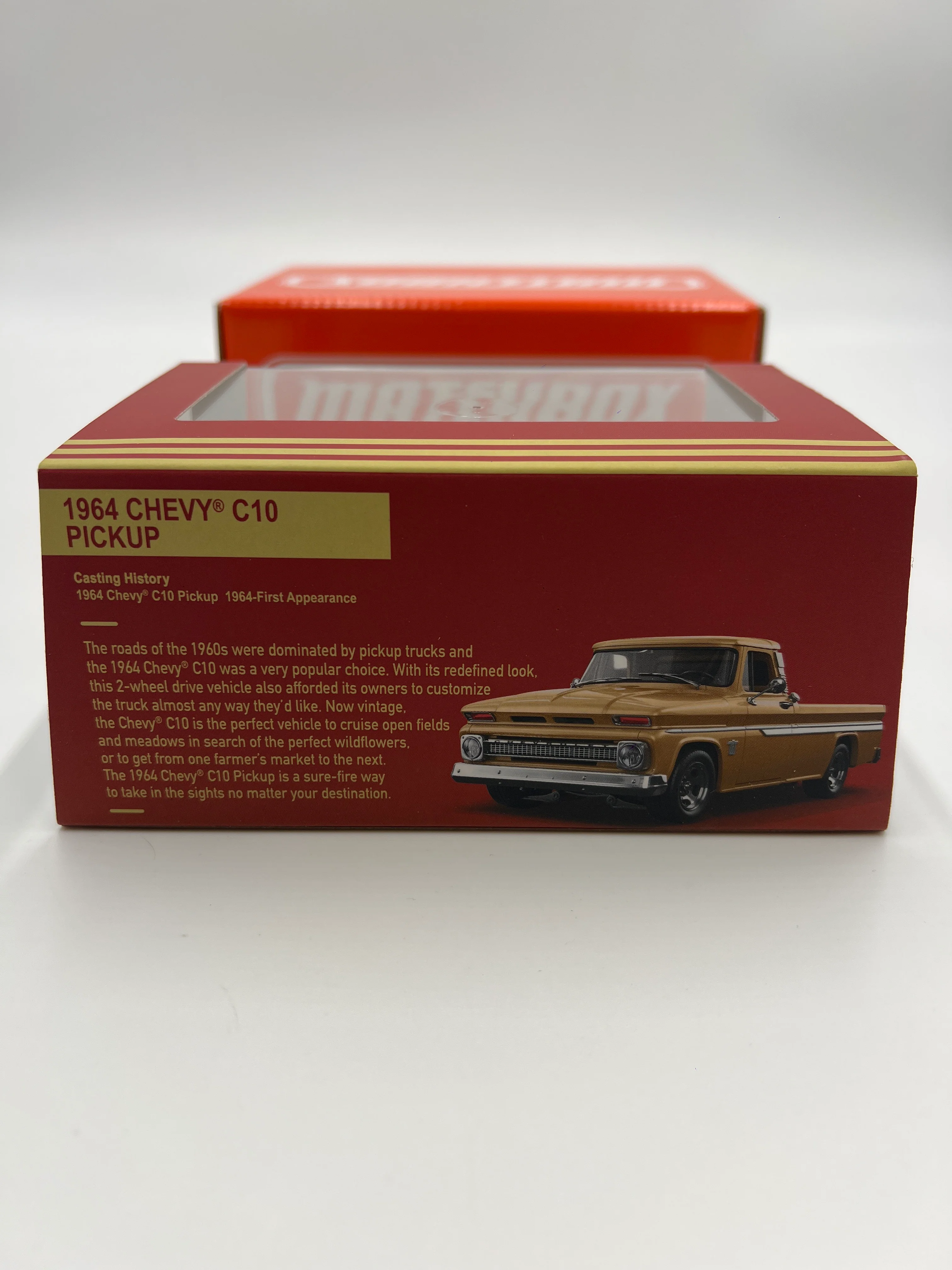 Matchbox Mattel Creations 1964 Chevy C10 Pickup Gold - Image 6