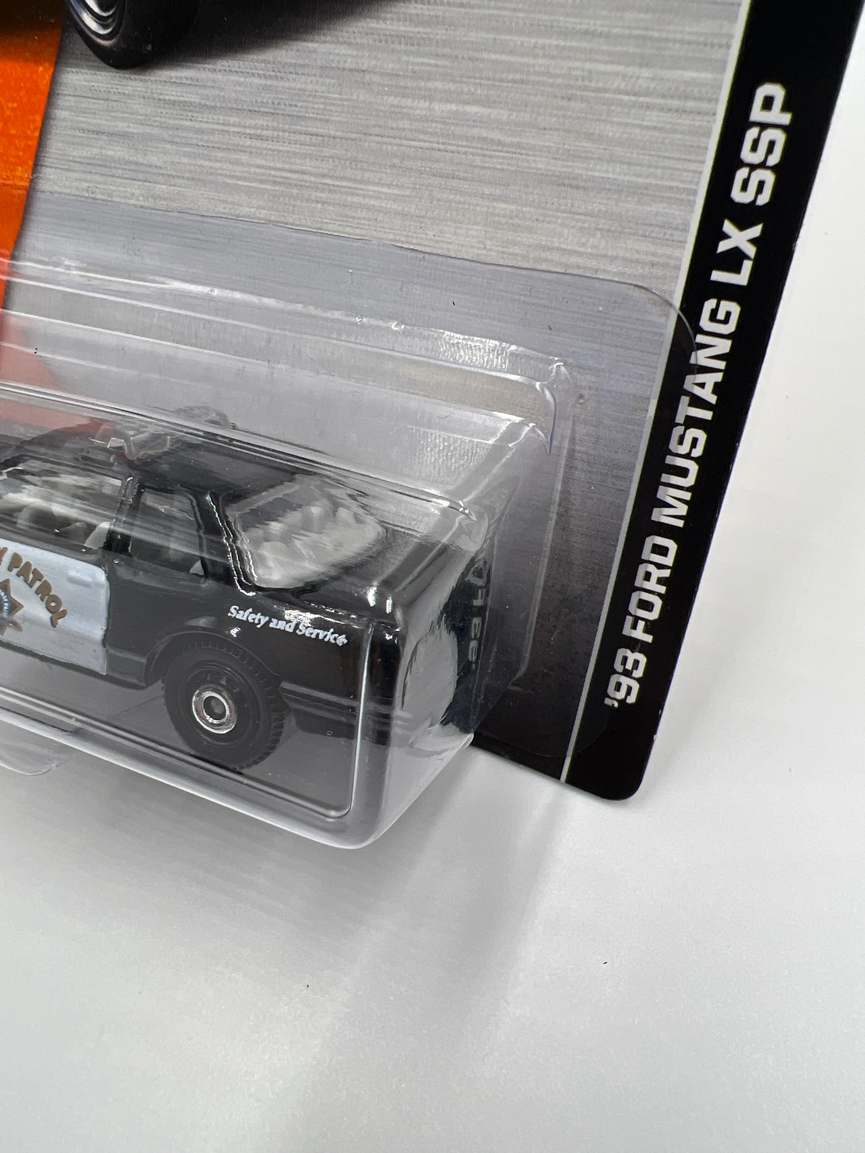 Matchbox MBX 2014 Collection 93 Ford Mustang LX SSP Highway Patrol Black 206C - Image 4