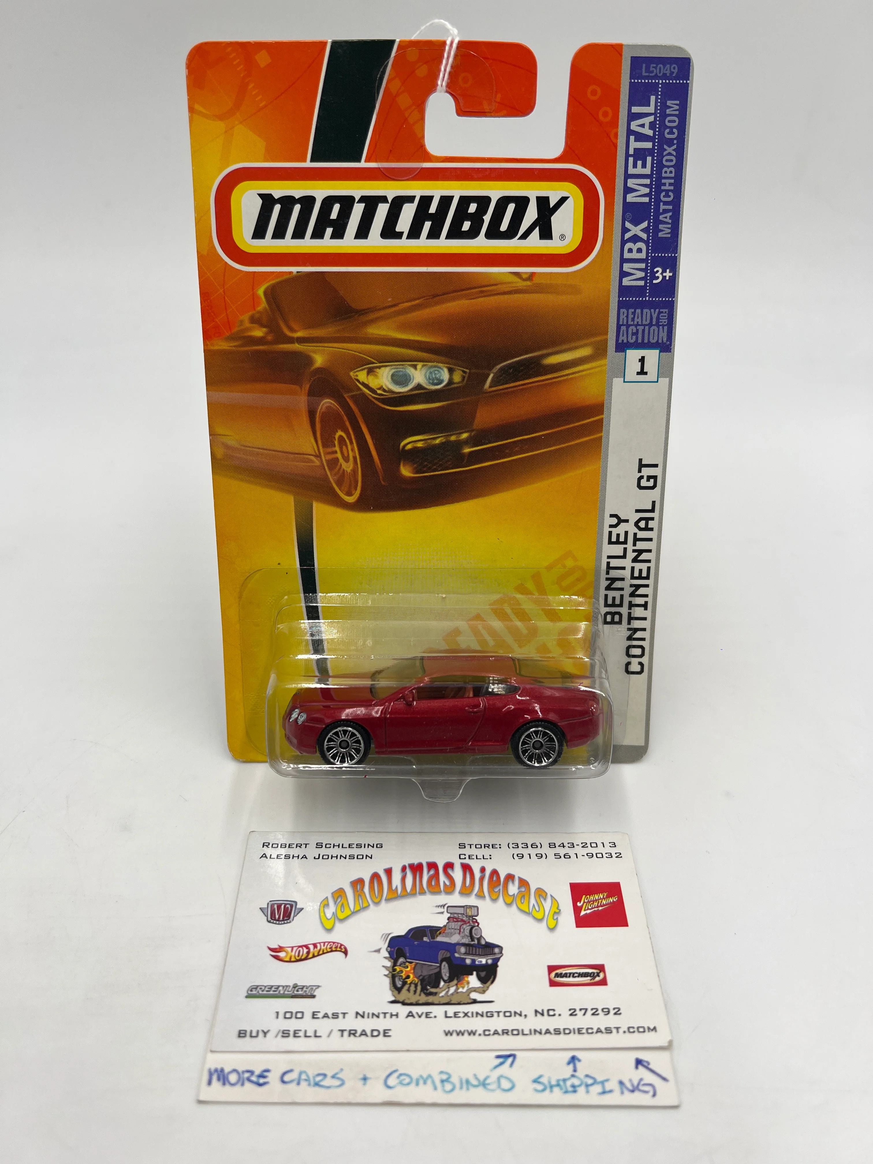 Matchbox MBX Metal #1 Bentley Continental Red