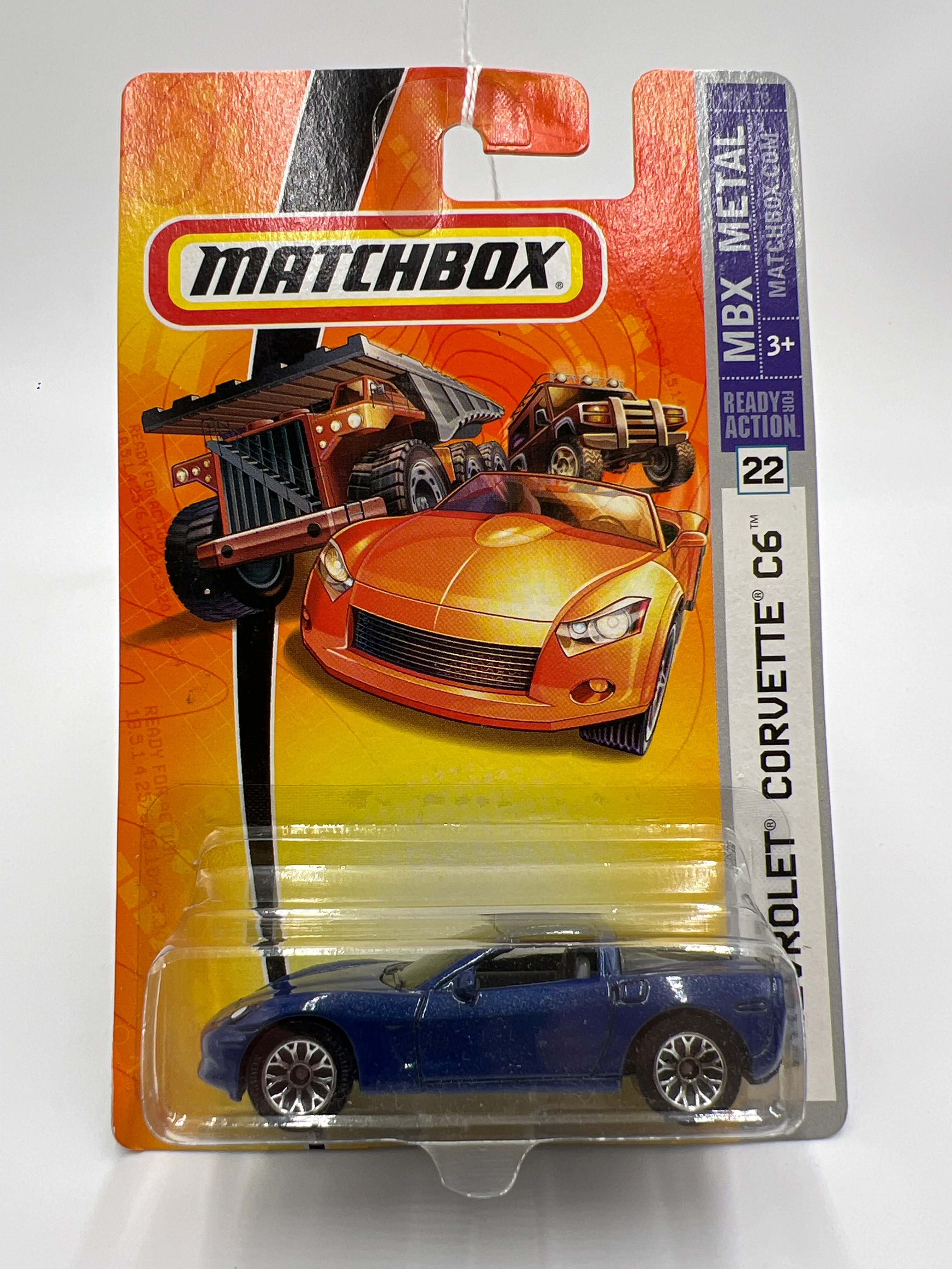 Matchbox MBX Metal #22 Chevrolet Corvette C6 Blue 206D - Image 2