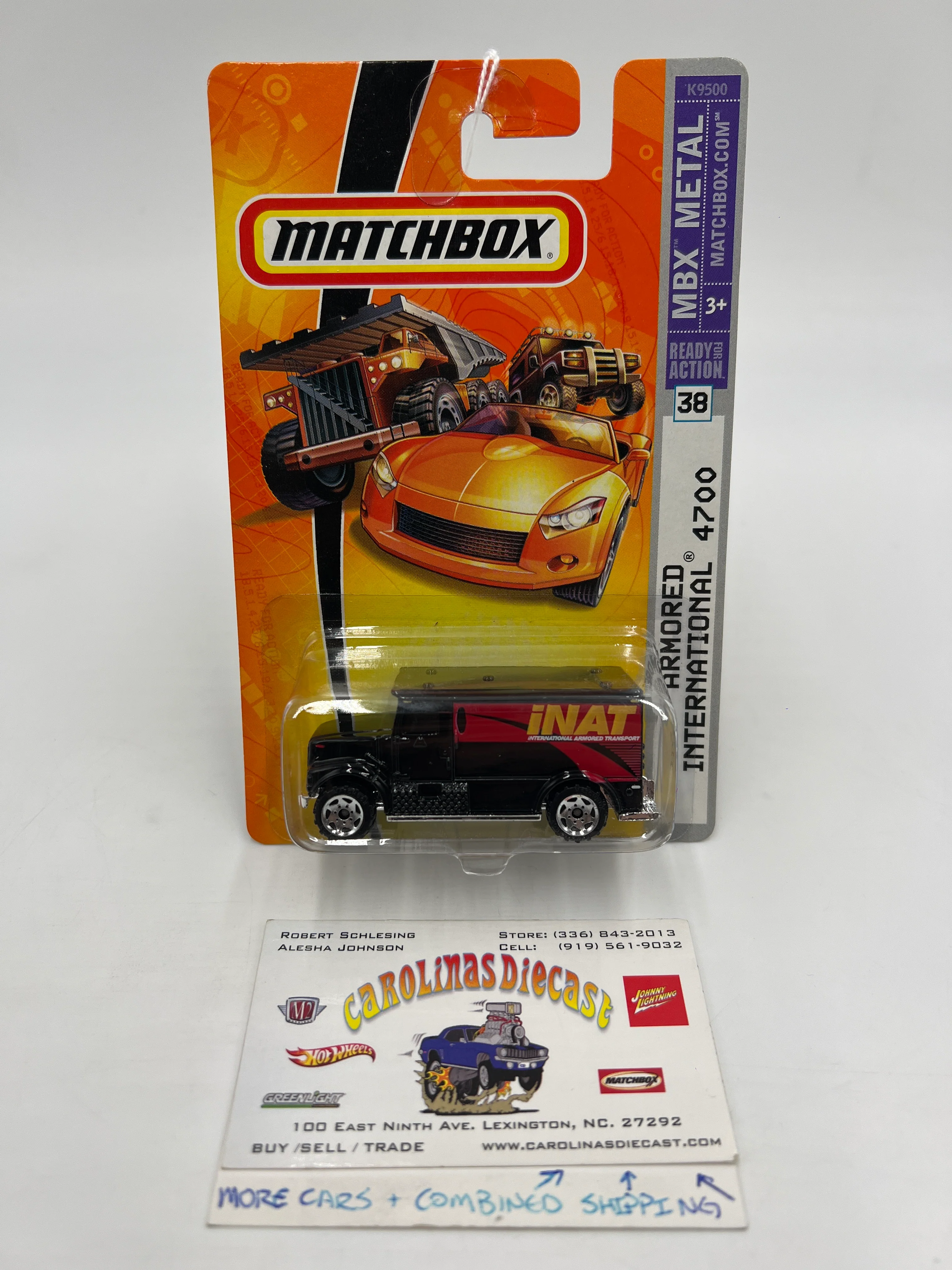 Matchbox MBX Metal #38 Armored International 4700 Black 216P