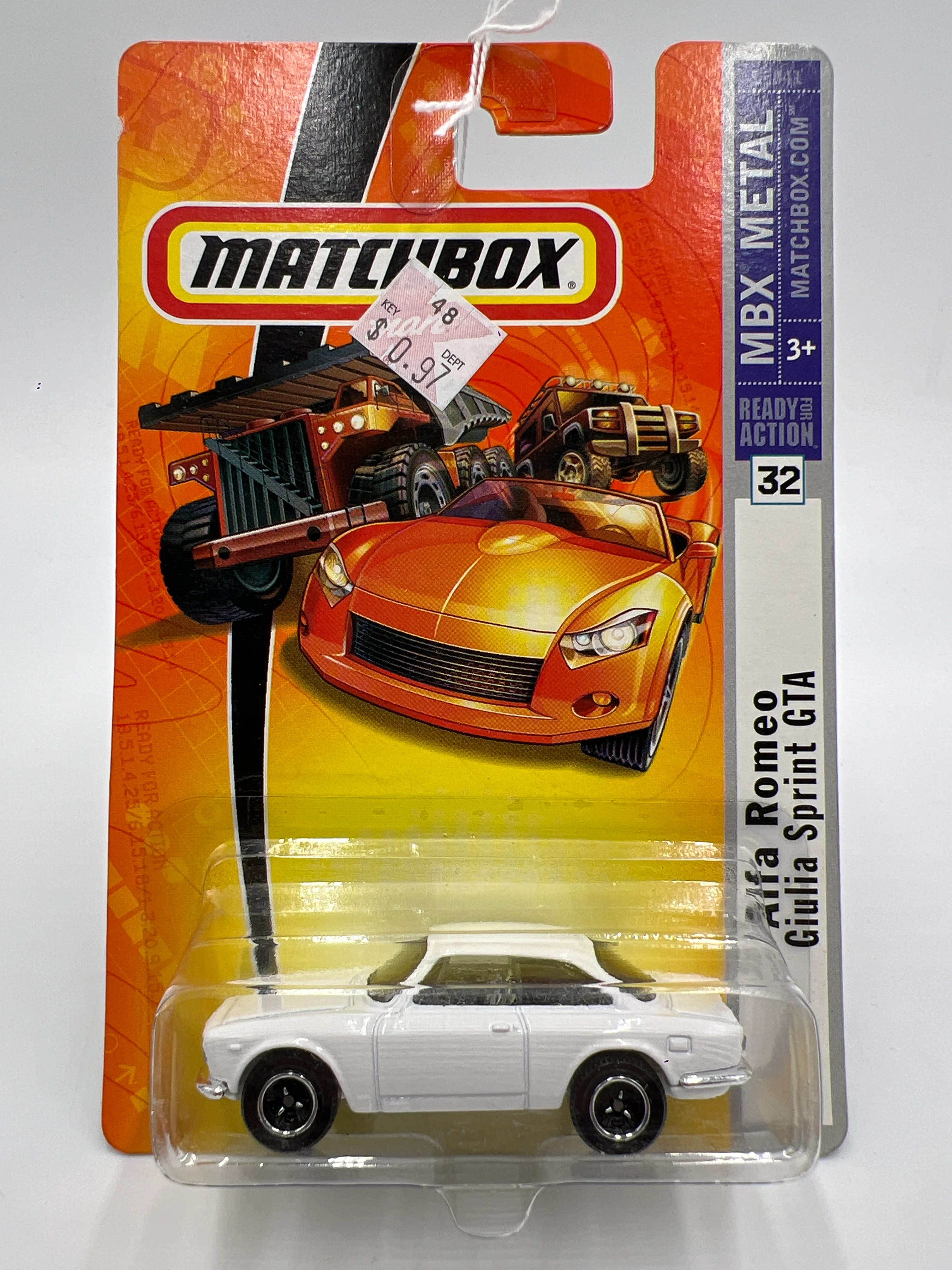 Matchbox MBX Metal #32 Alfa Romeo Giulia Sprint GTA White - Image 2