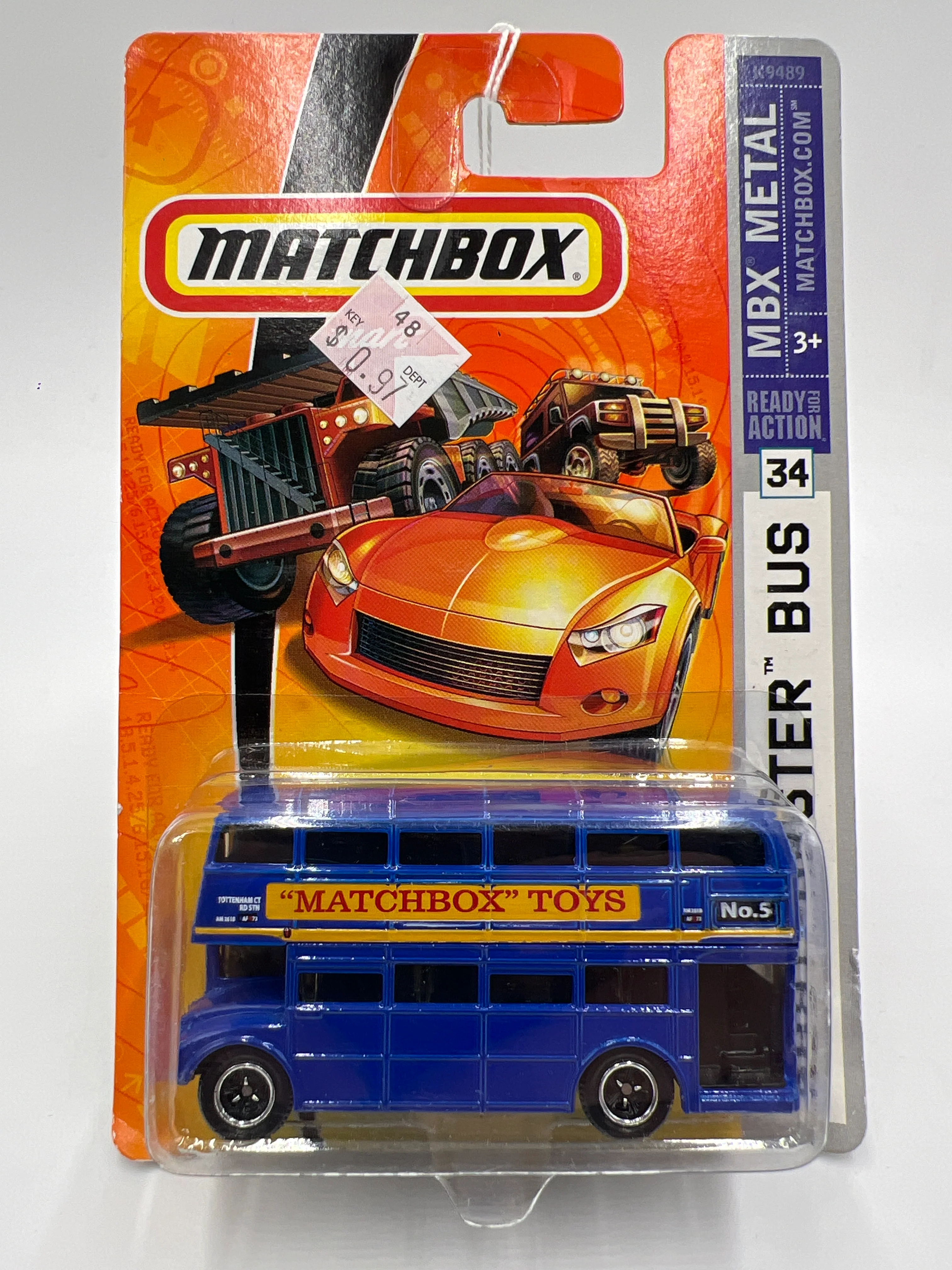 Matchbox MBX Metal #34 Routemaster Bus Blue - Image 2