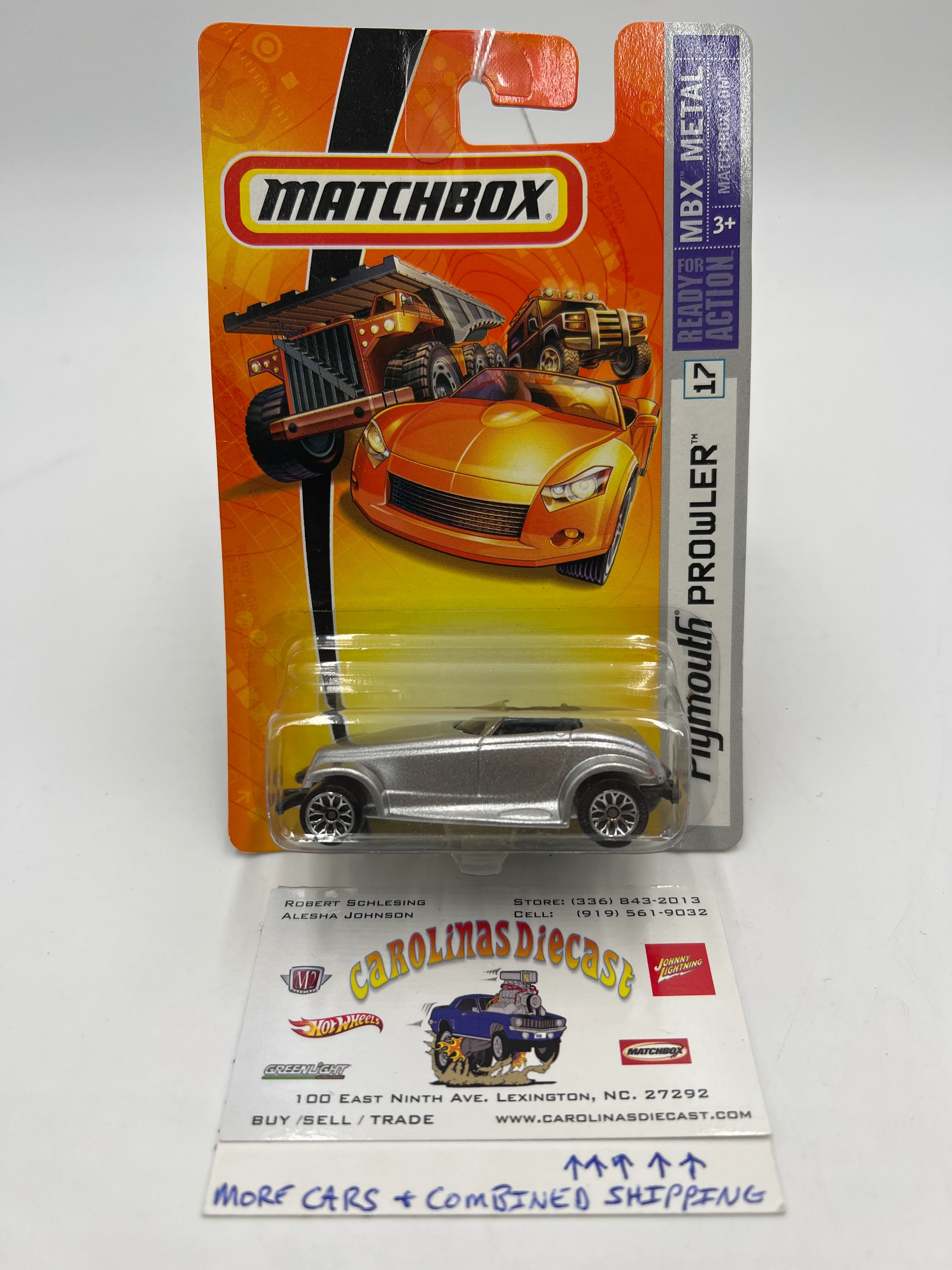 Matchbox #17 MBX Metal Plymouth Prowler Silver 208F