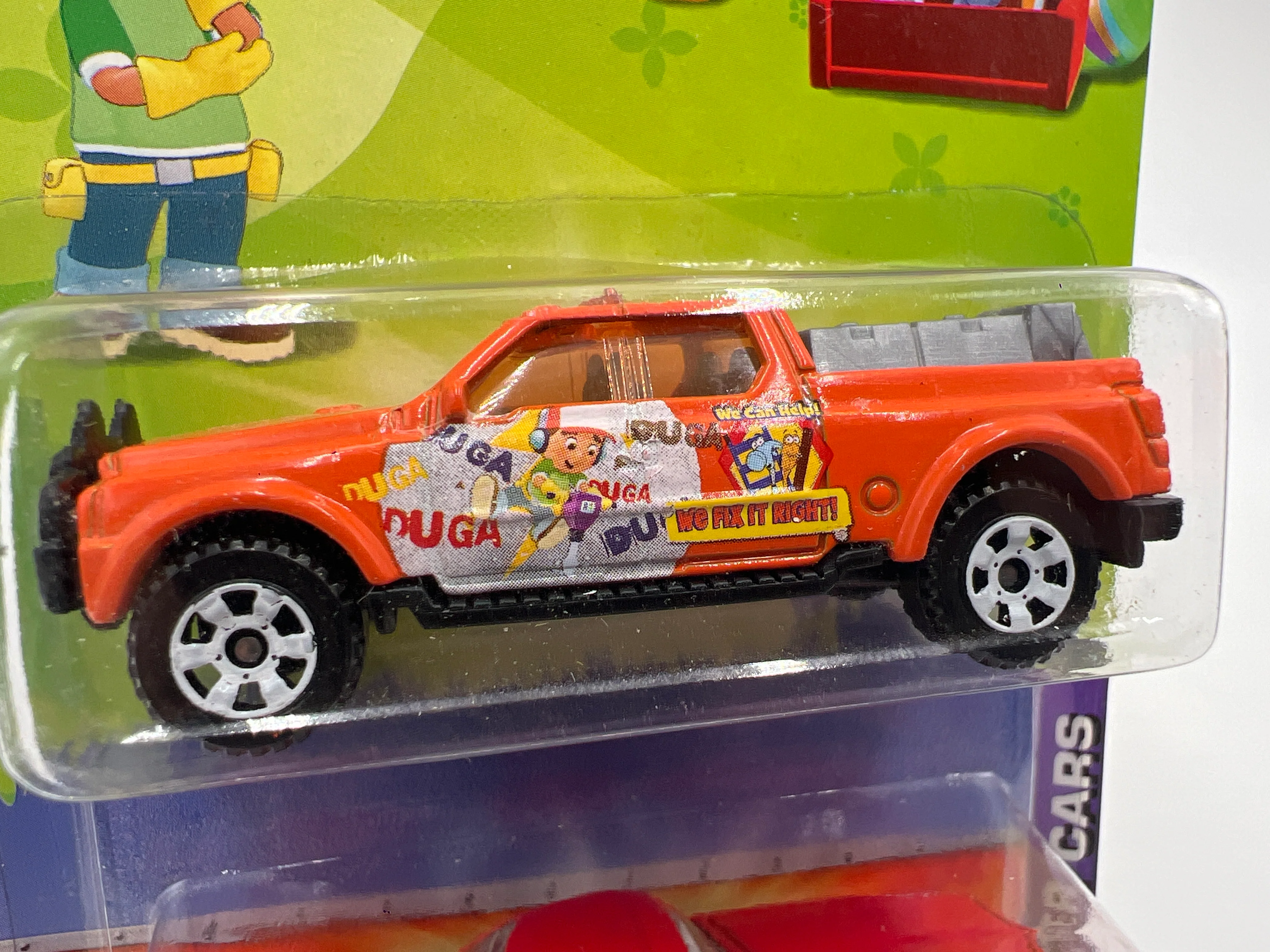 2009 Matchbox Disney 2 Pack Handy Mandy Easter Cars SSR (Cracked Blister) SR - Image 3