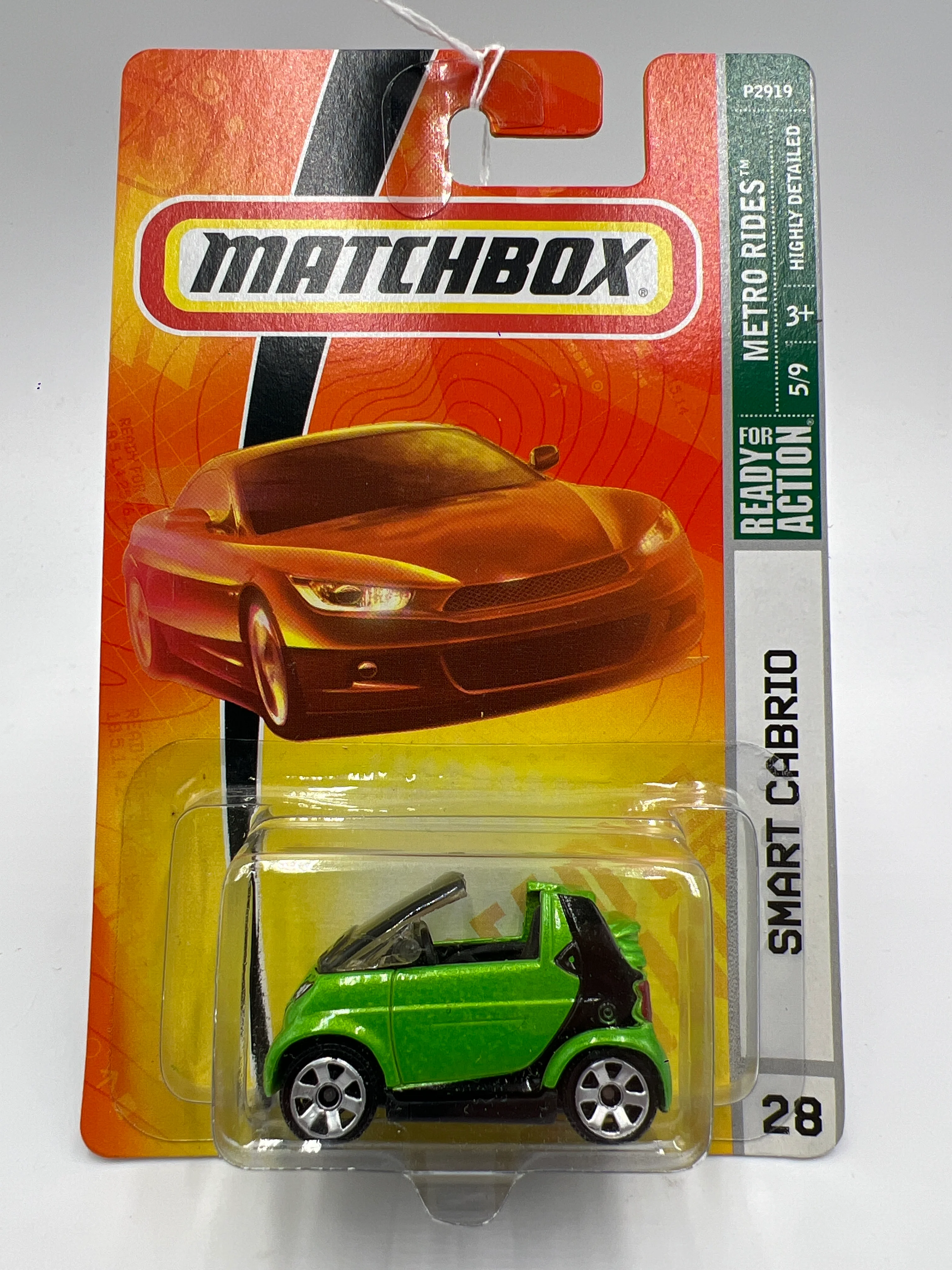 Matchbox Metro Rides #28 Smart Cabrio Green 215A - Image 2