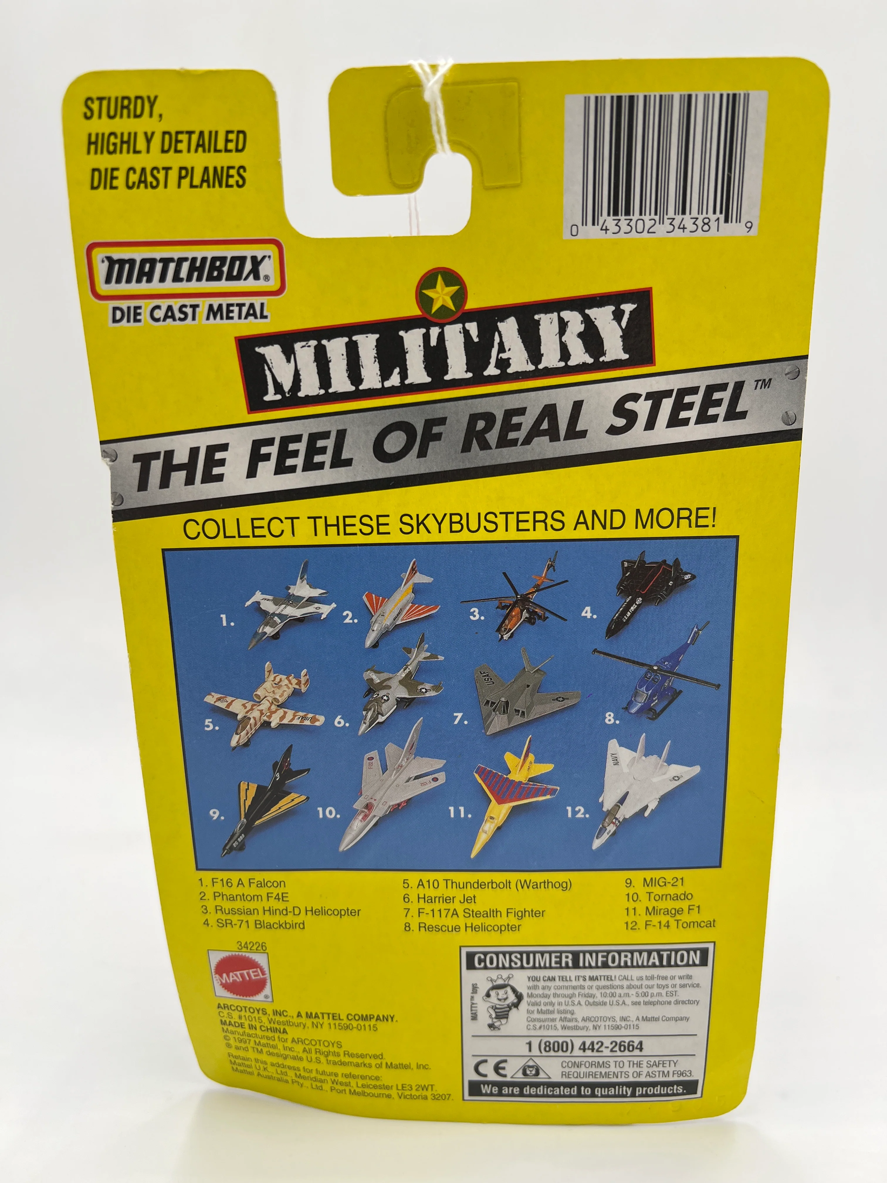 Matchbox Military The Feel Of Real Steel #1 F16 A Falcon USAF - Image 6