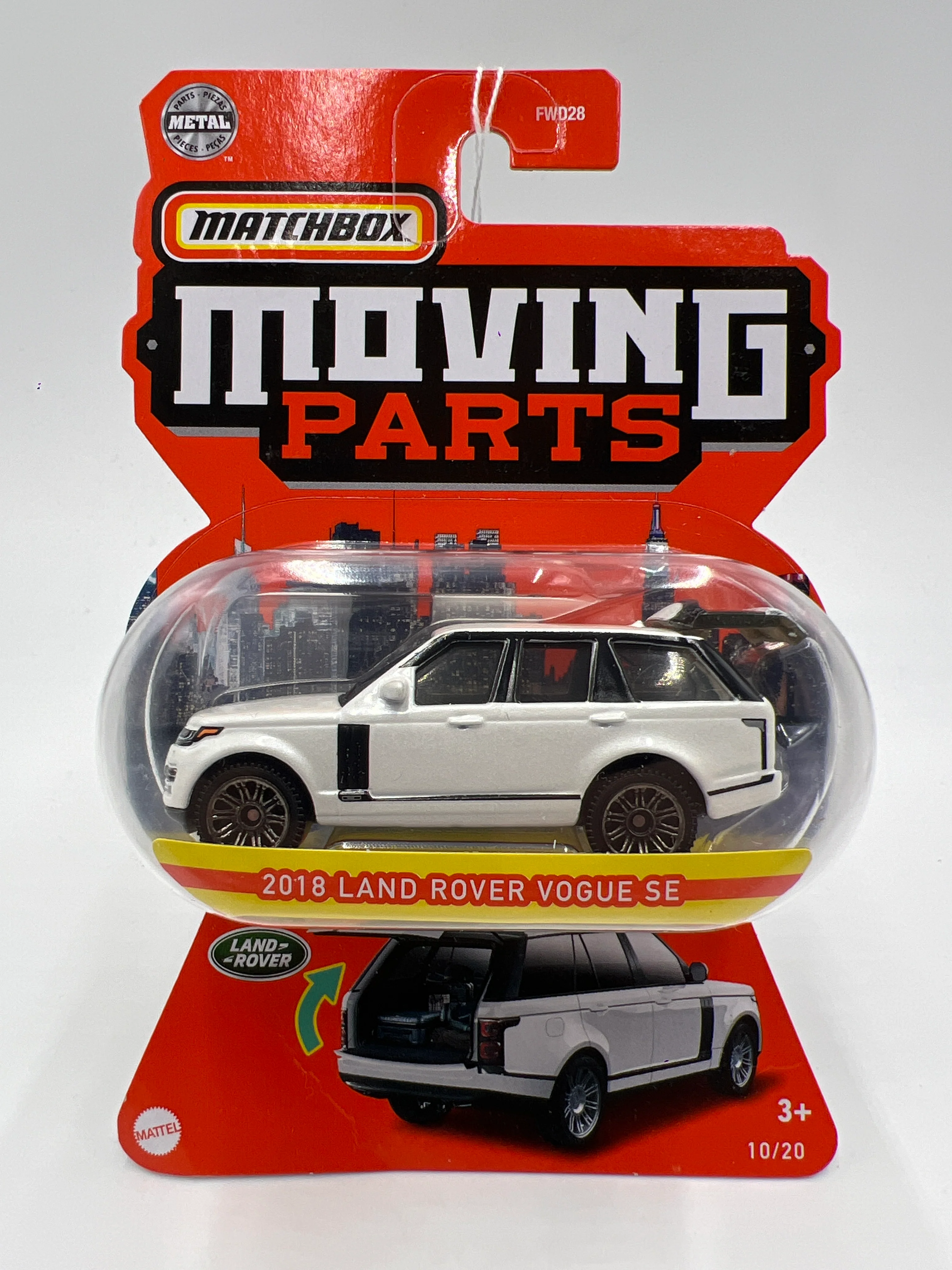 Matchbox Moving Parts #10 2018 Land Rover Vogue SE White 172A - Image 2