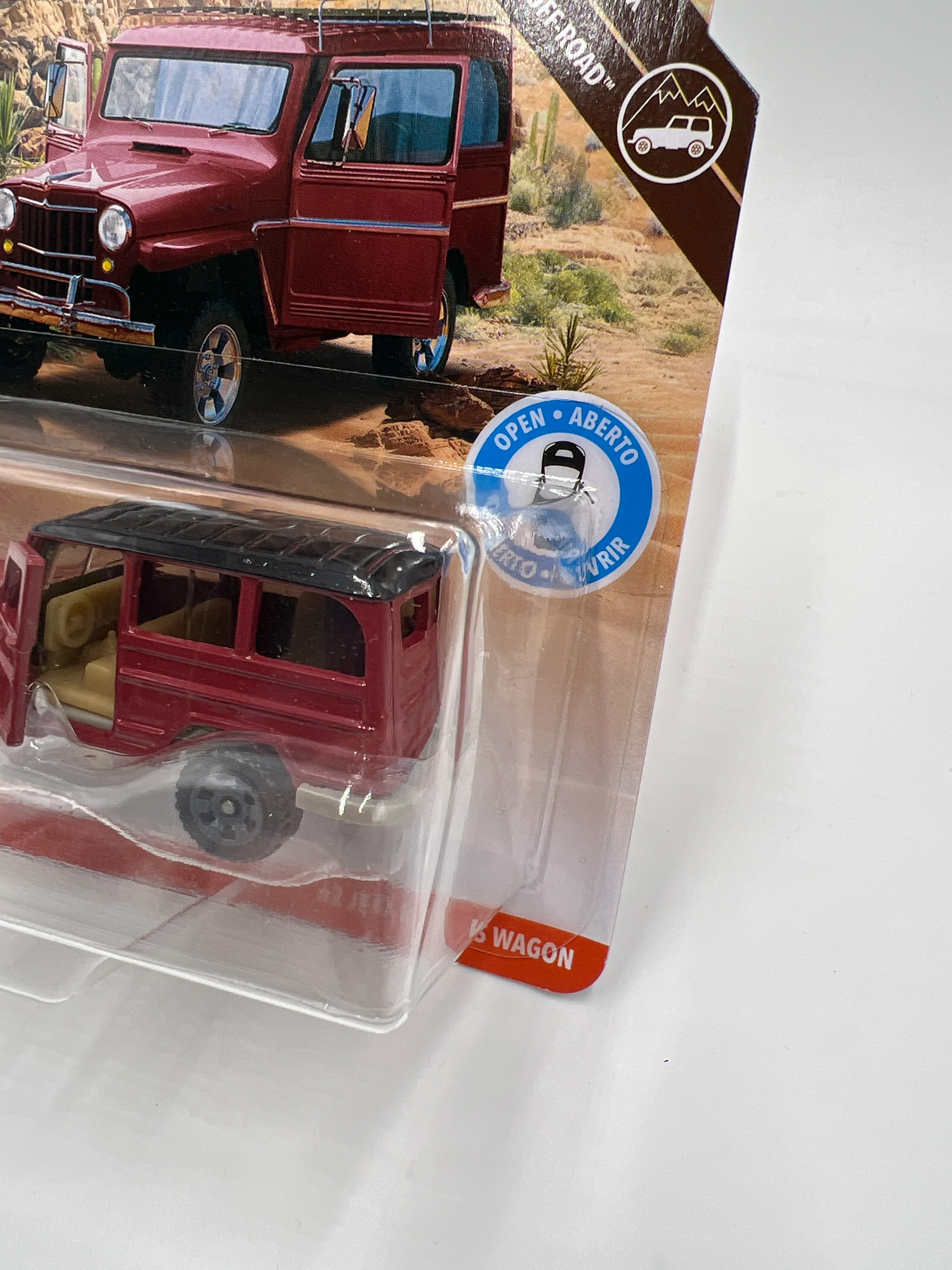 Matchbox Moving Parts MBX Off-Road 62 Jeep Willys Wagon Red 167P - Image 4