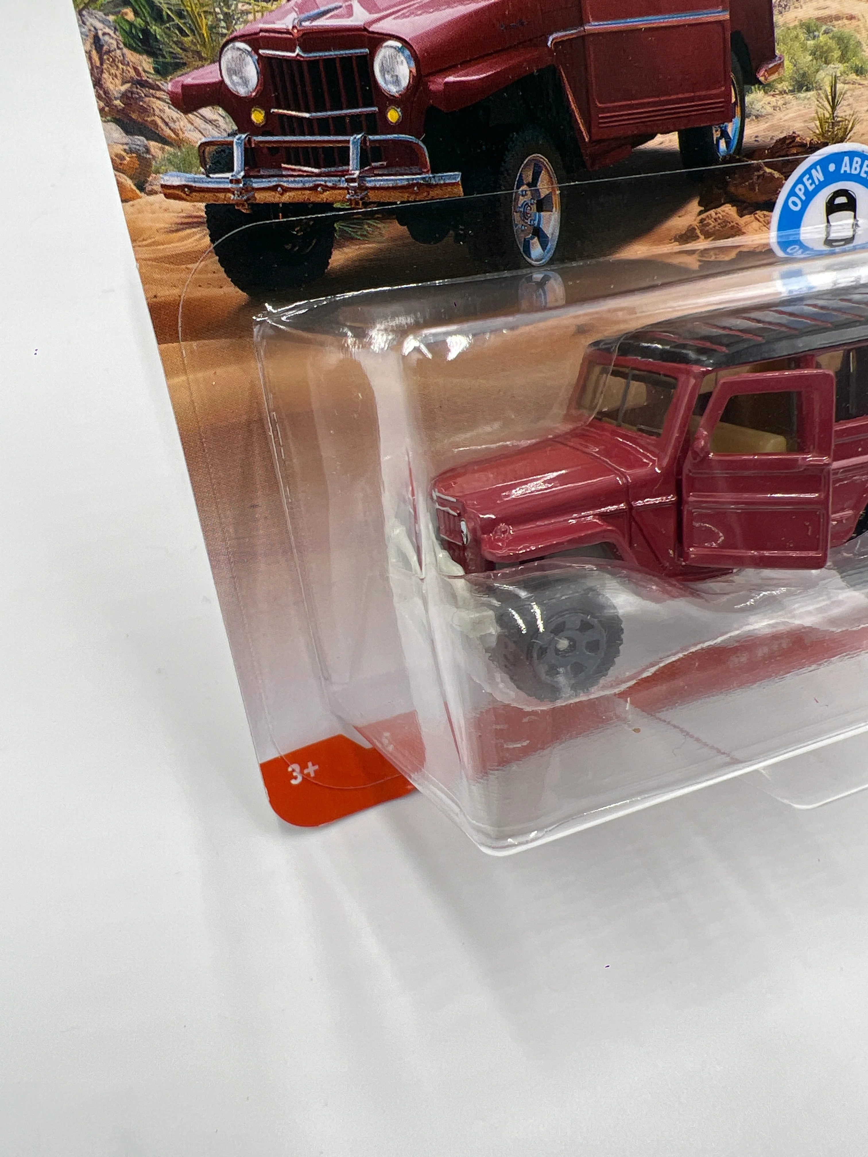 Matchbox Moving Parts MBX Off-Road 62 Jeep Willys Wagon Red 167P - Image 5