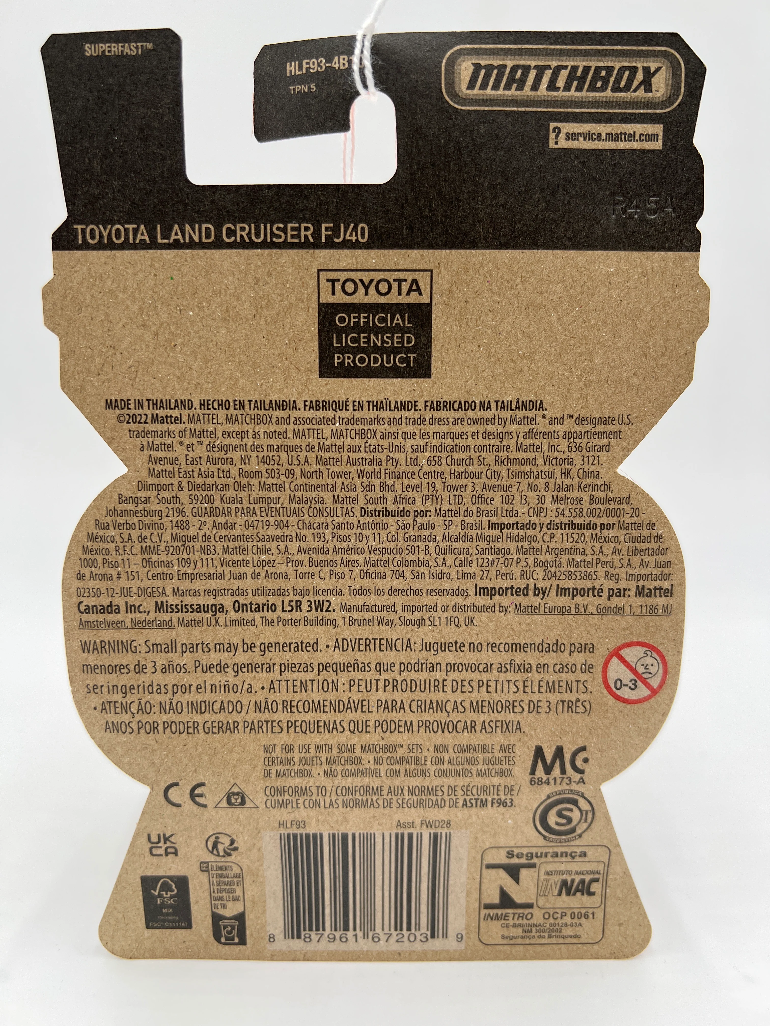 Matchbox Moving Parts #8 Toyota Land Cruiser FJ40 Green 168H - Image 6