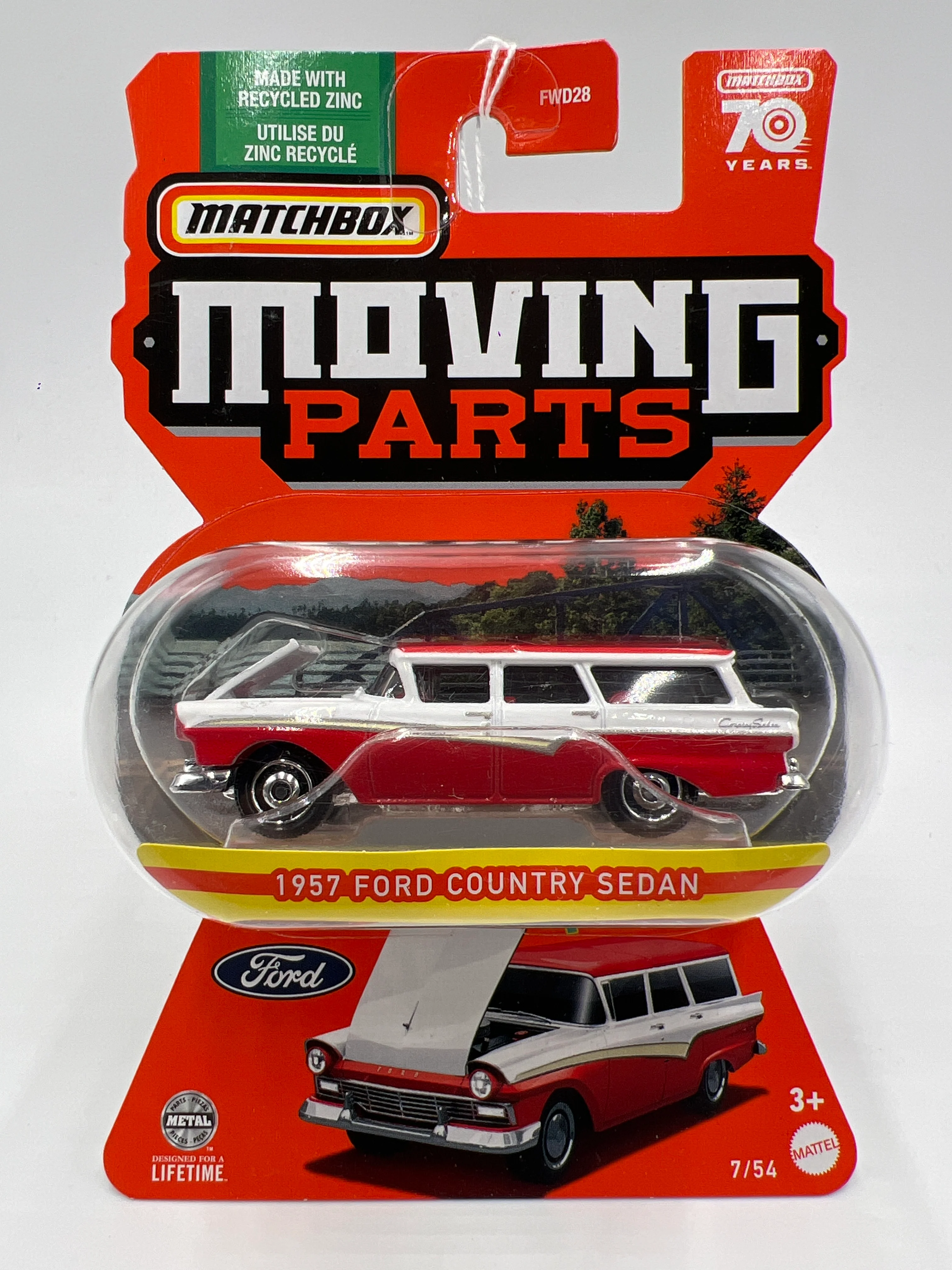 Matchbox Moving Parts #7 1957 Ford Country Sedan 164E - Image 2