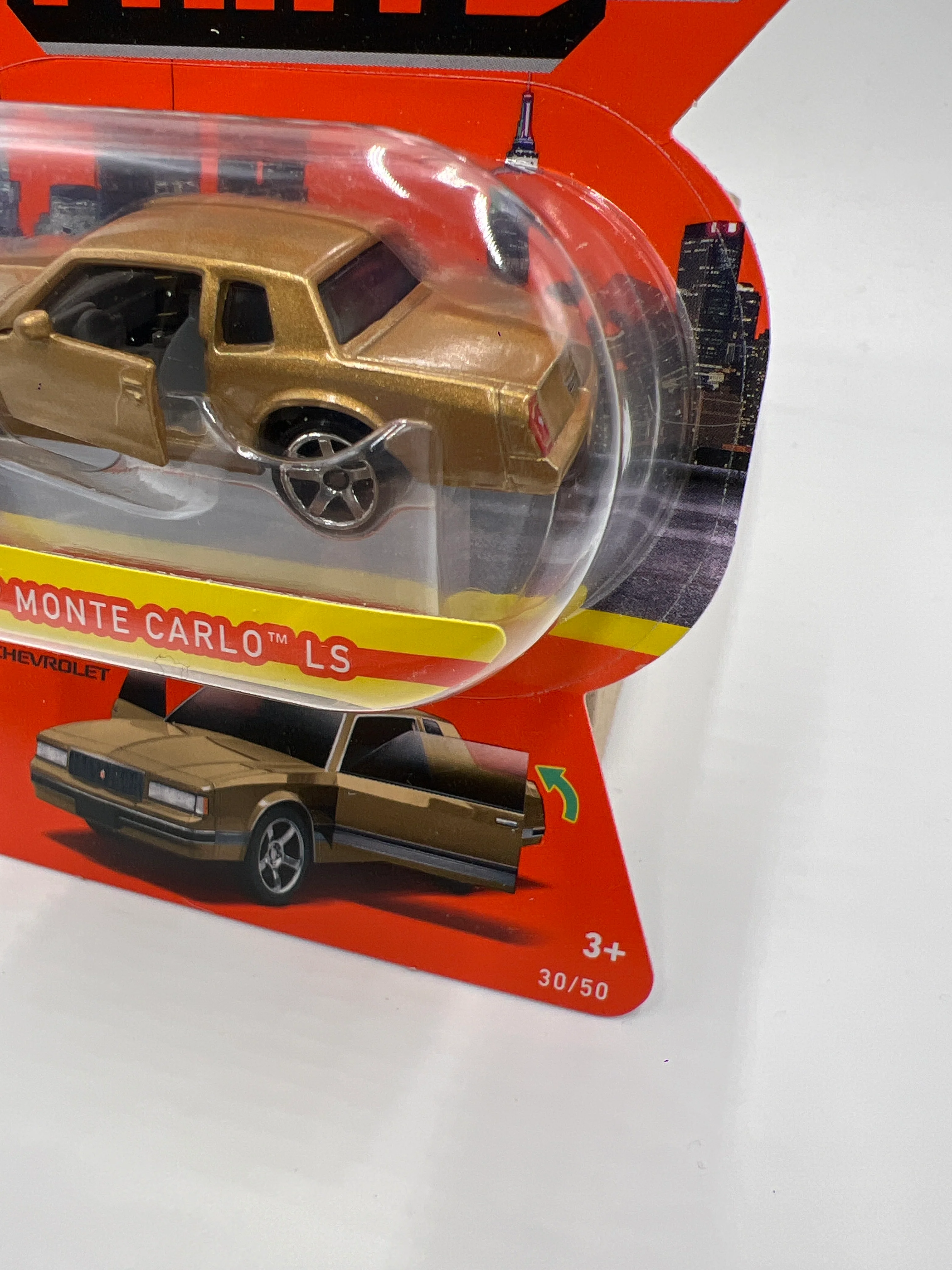 Matchbox Moving Parts #30 1988 Chevy Monte Carlo LS Gold 167R - Image 4