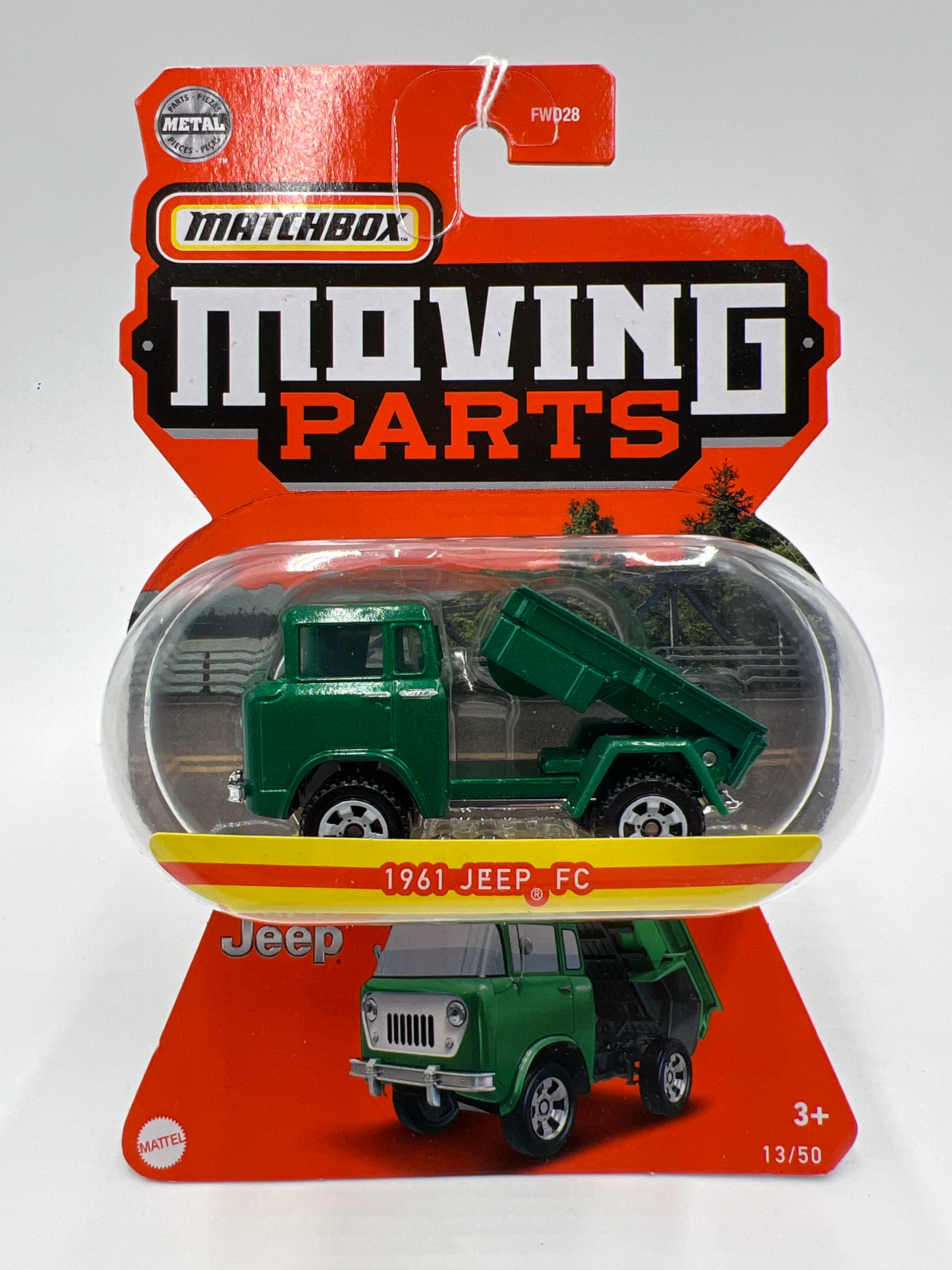 Matchbox Moving Parts #13 1961 Jeep FC Green 167P - Image 2