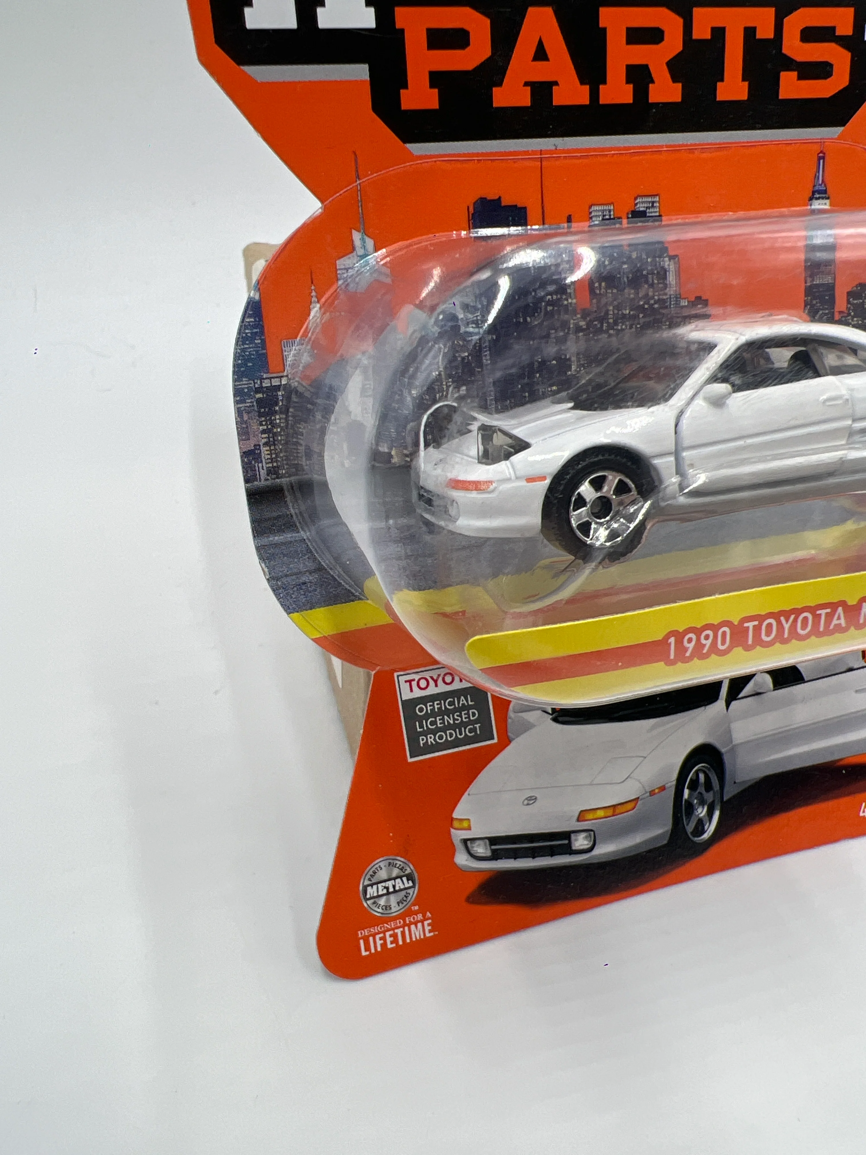 Matchbox Moving Parts #47 1990 Toyota MR2 W20 White W/Headlights Up SR - Image 4