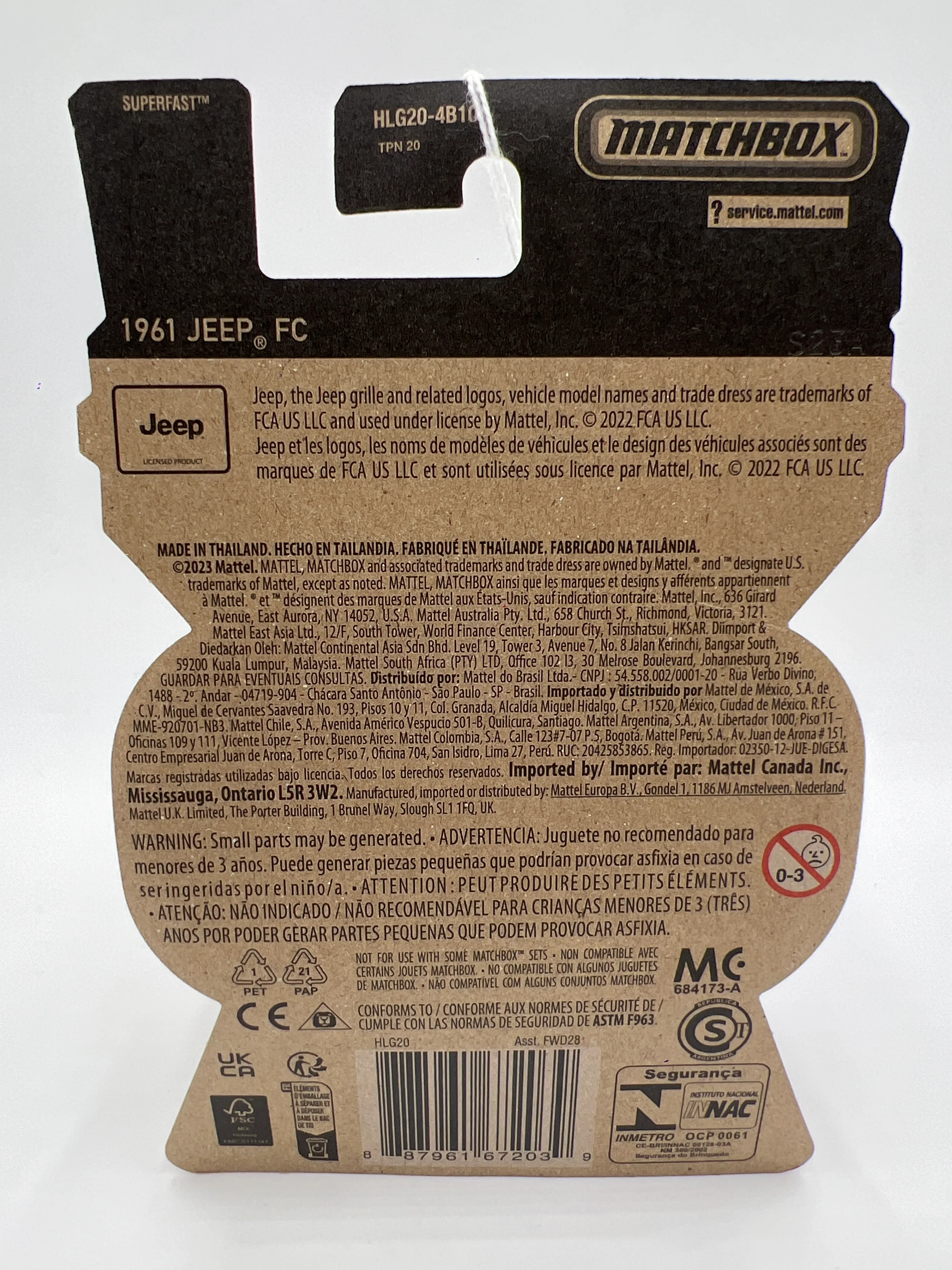 Matchbox Moving Parts #35 1961 Jeep FC Silver Special Edition 162A - Image 6