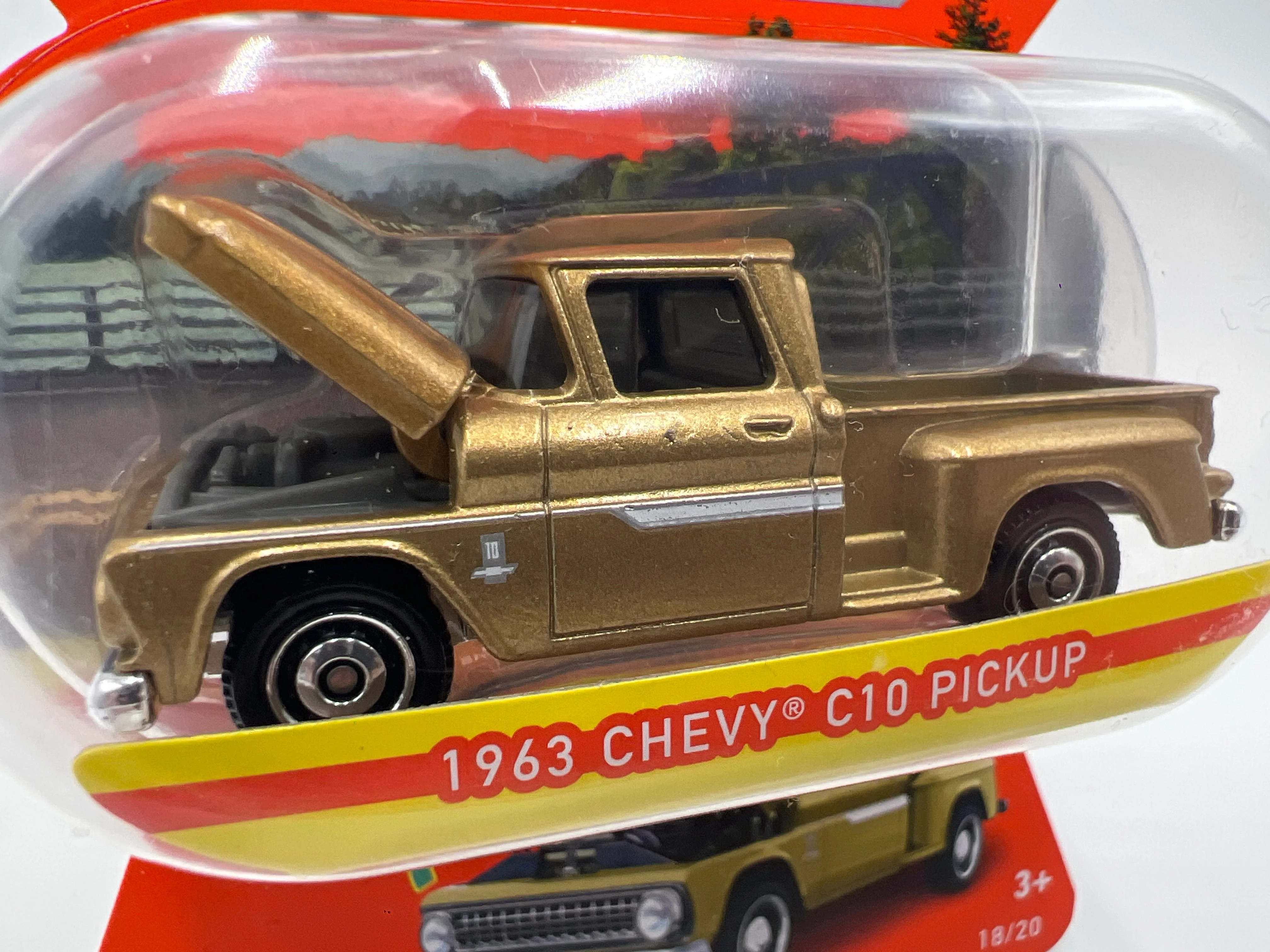 Matchbox Moving Parts #18 1963 Chevy C10 Pickup Gold 164D - Image 3