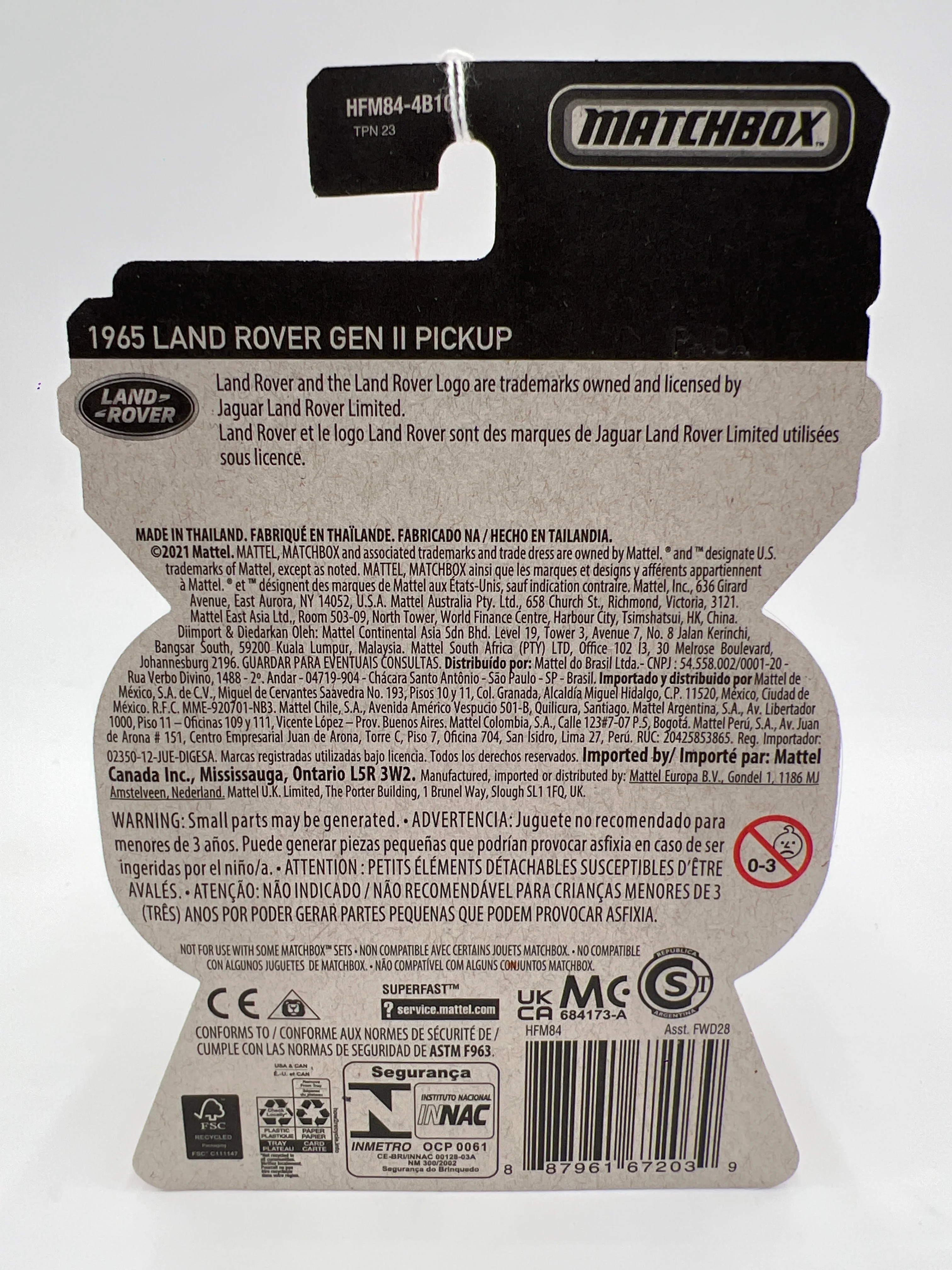 Matchbox Moving Parts #38 1965 Land Rover Gen II Pickup Red 162C - Image 6
