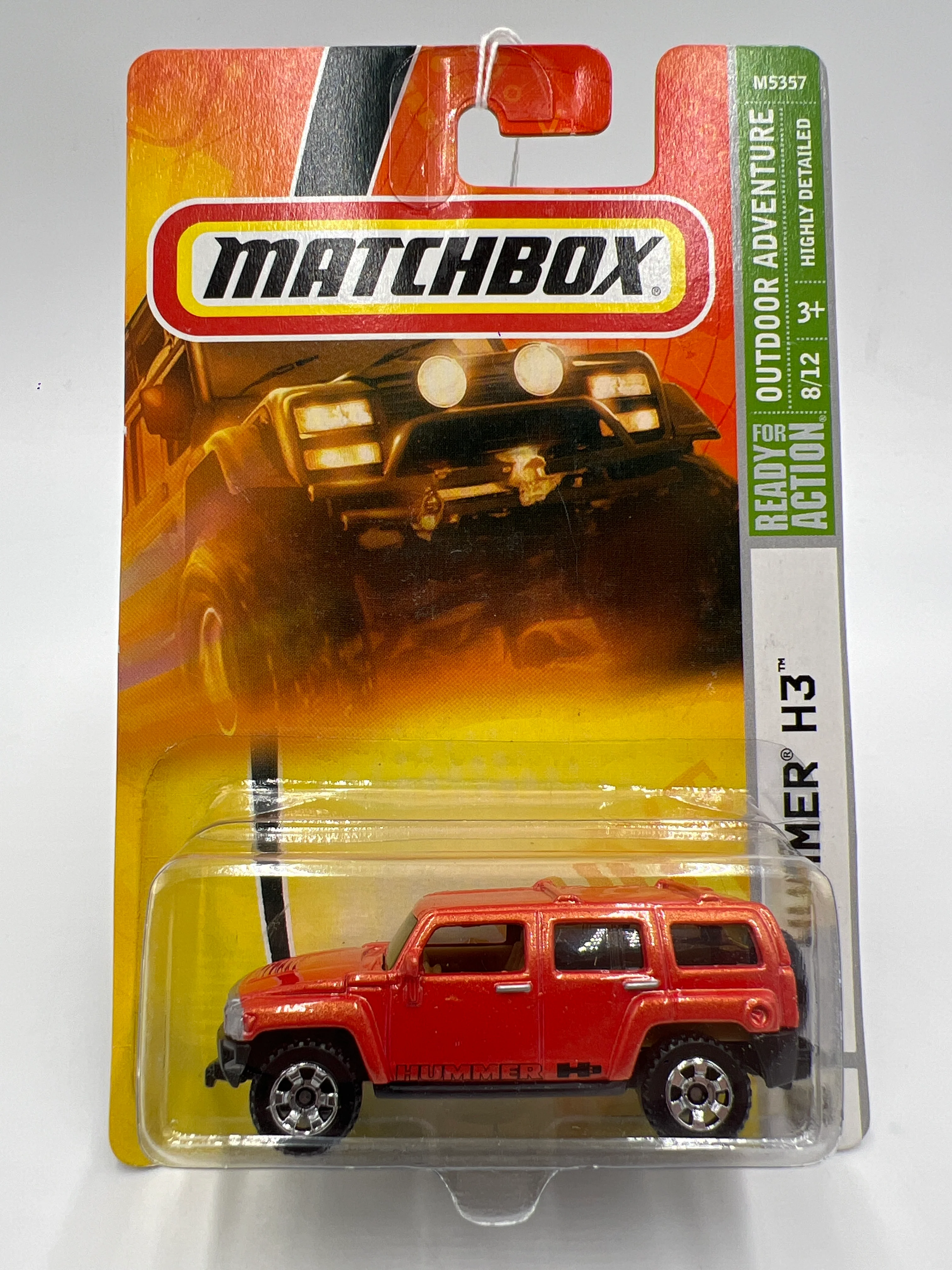 Matchbox Outdoor Adventure #83 Hummer H3 Orange 216K - Image 2