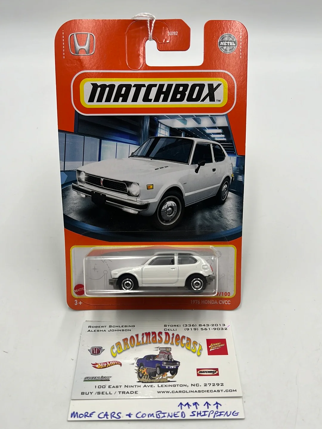 Matchbox 1976 Honda CVCC White 49/100 75F